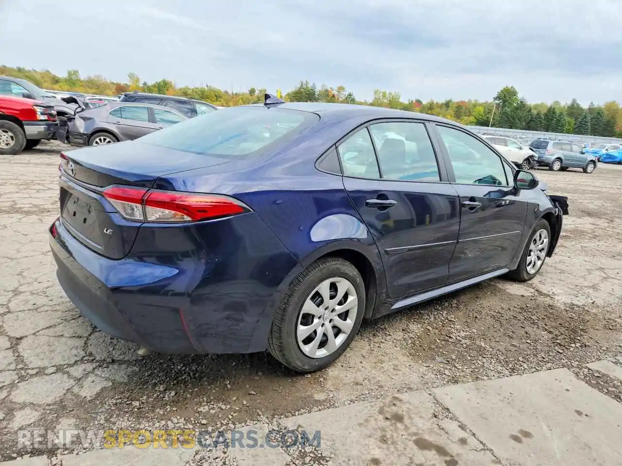 3 fotografías del automóvil dañado 5YFB4MDEXSP336483 TOYOTA COROLLA 2025