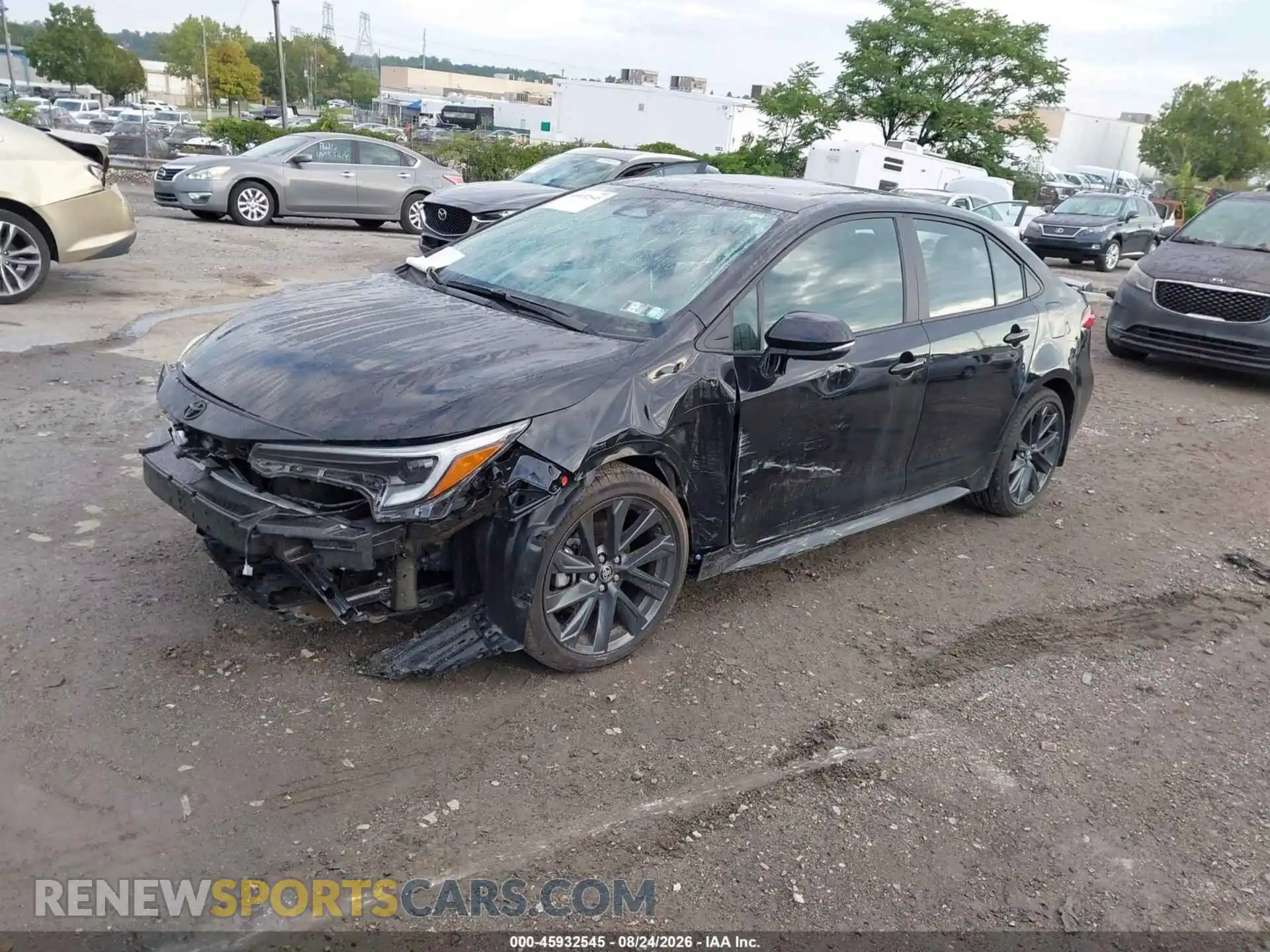 2 fotografías del automóvil dañado 5YFP4MCE1SP242614 TOYOTA COROLLA 2025