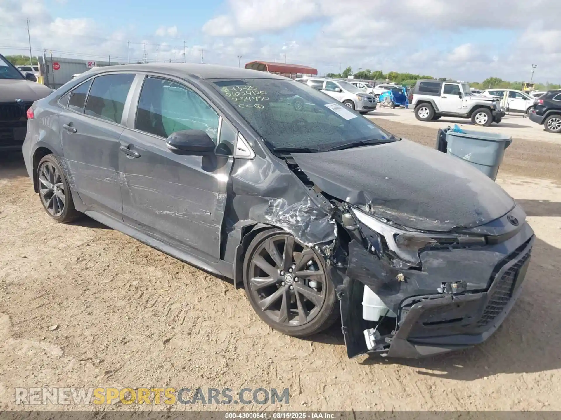 1 Photograph of a damaged car 5YFS4MCE1SP234930 TOYOTA COROLLA 2025