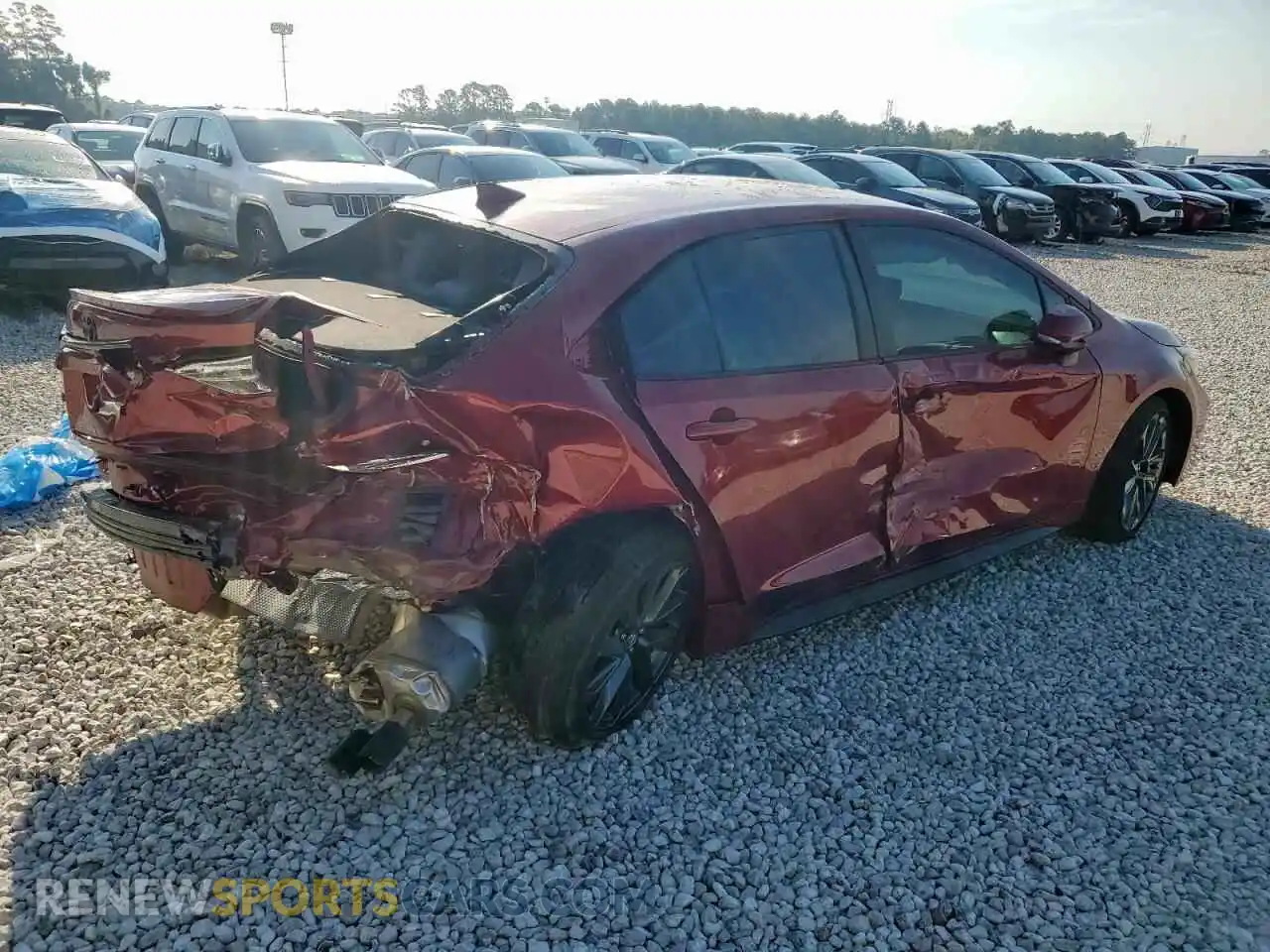 3 fotografías del automóvil dañado 5YFS4MCE6SP241887 TOYOTA COROLLA 2025
