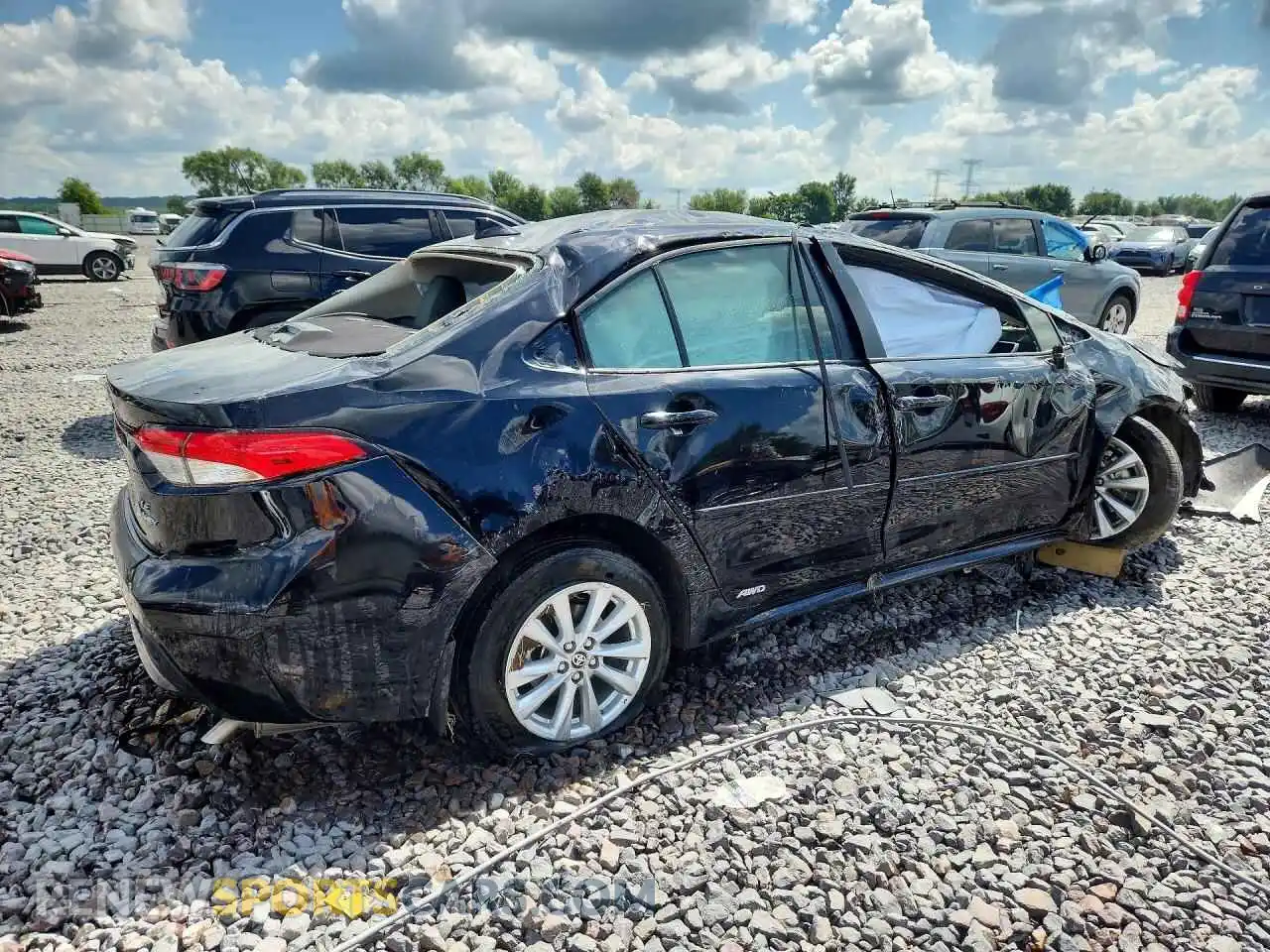 3 fotografías del automóvil dañado JTDBDMHE2SJ013754 TOYOTA COROLLA 2025