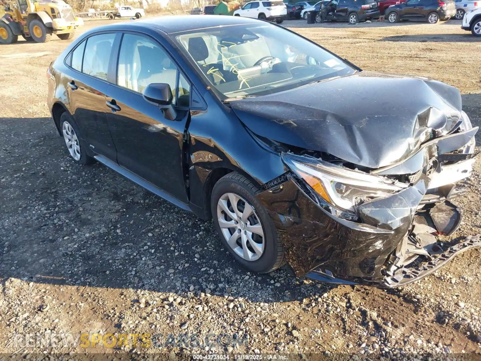 1 Photograph of a damaged car JTDBDMHE4S3024002 TOYOTA COROLLA 2025