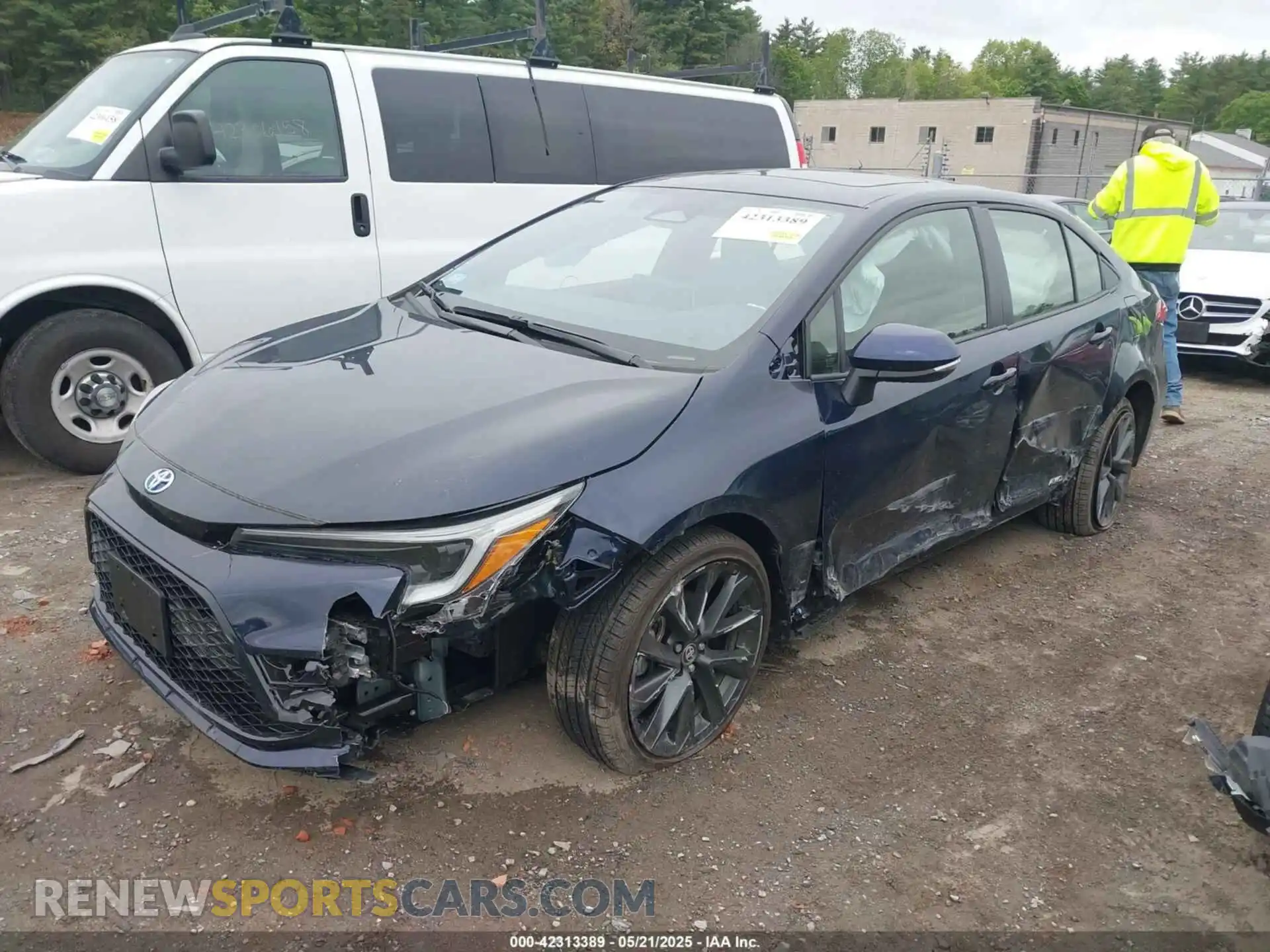 2 Photograph of a damaged car JTDBDMHEXS3017426 TOYOTA COROLLA 2025