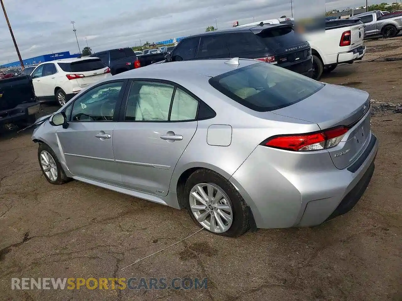 2 fotografías del automóvil dañado JTDBDMHE4T3030710 TOYOTA COROLLA 2026