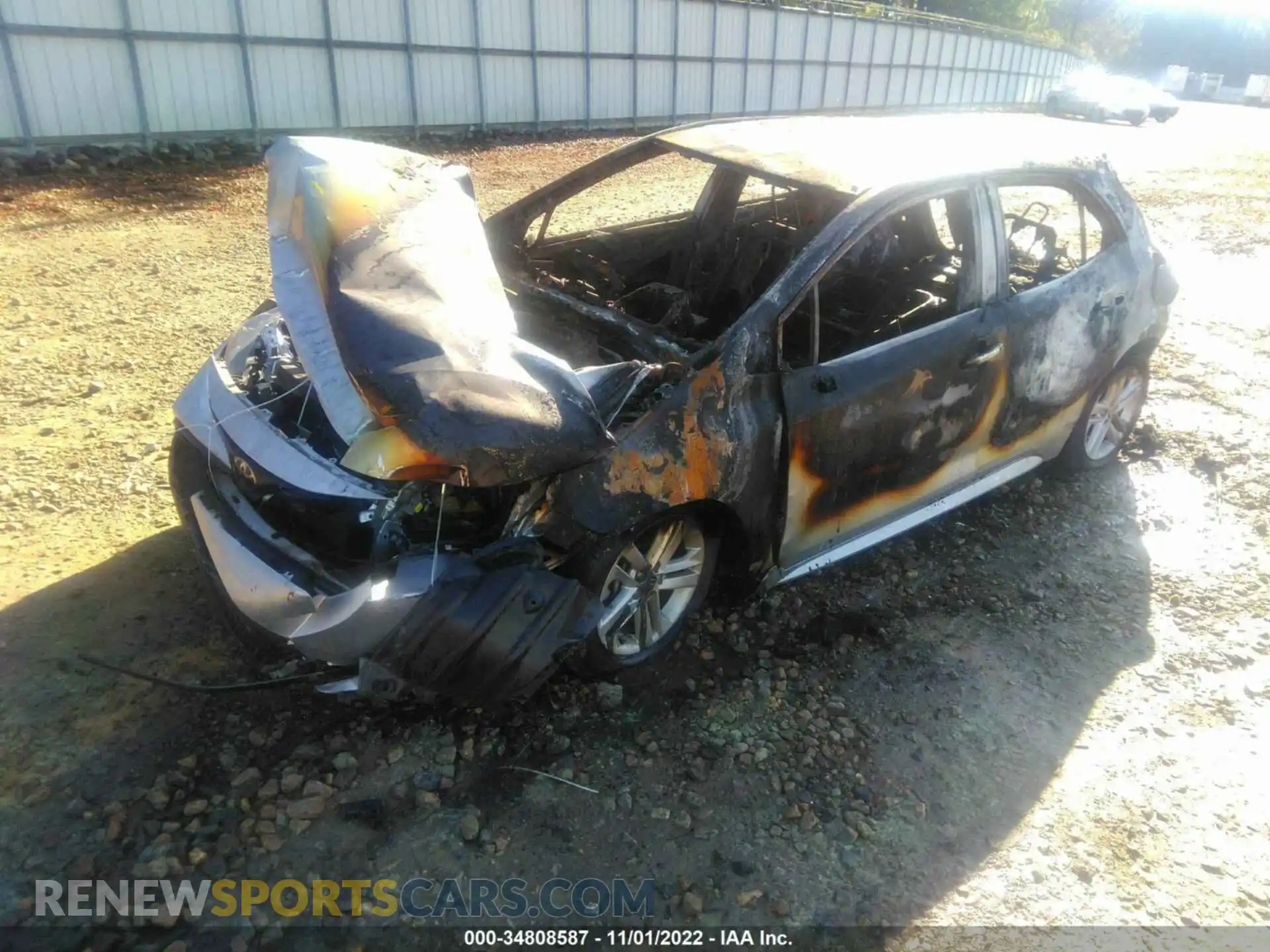 2 Photograph of a damaged car JTNK4RBE4K3013552 TOYOTA COROLLA HATCHBACK 2019