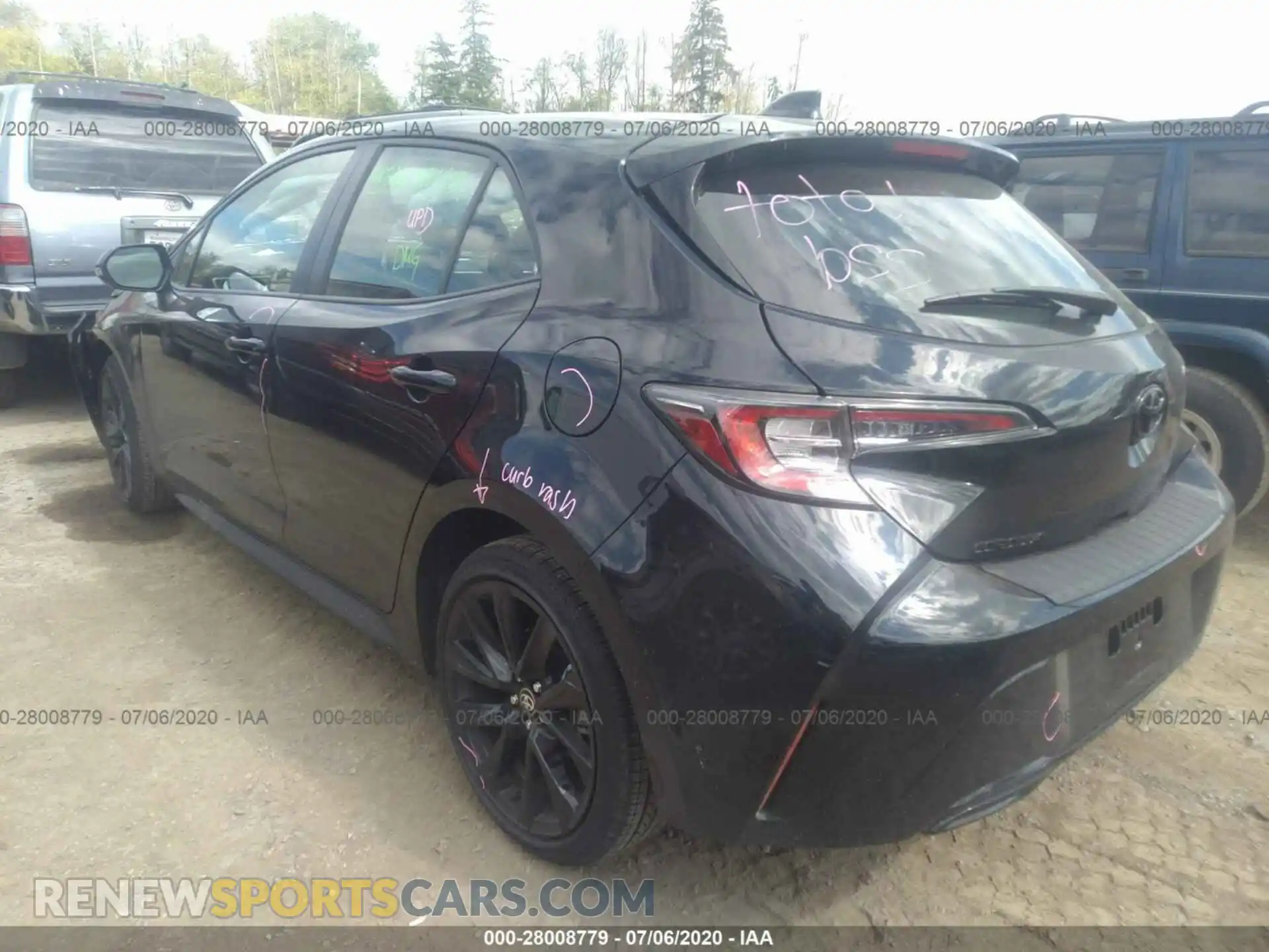 3 Photograph of a damaged car JTND4RBE9L3078357 TOYOTA COROLLA HATCHBACK 2020