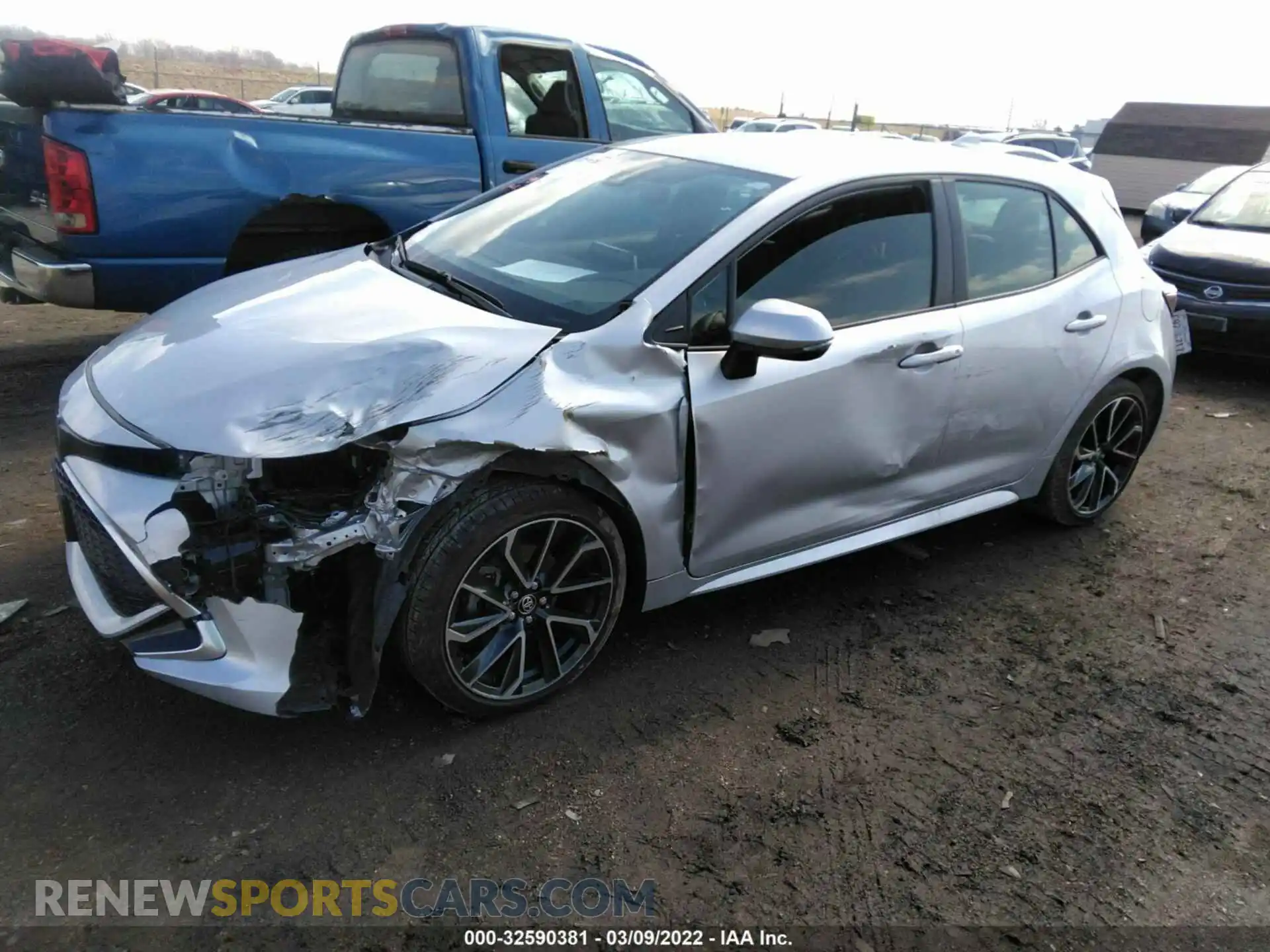 2 Фотография поврежденного автомобиля JTNA4MBE2M3110766 TOYOTA COROLLA HATCHBACK 2021