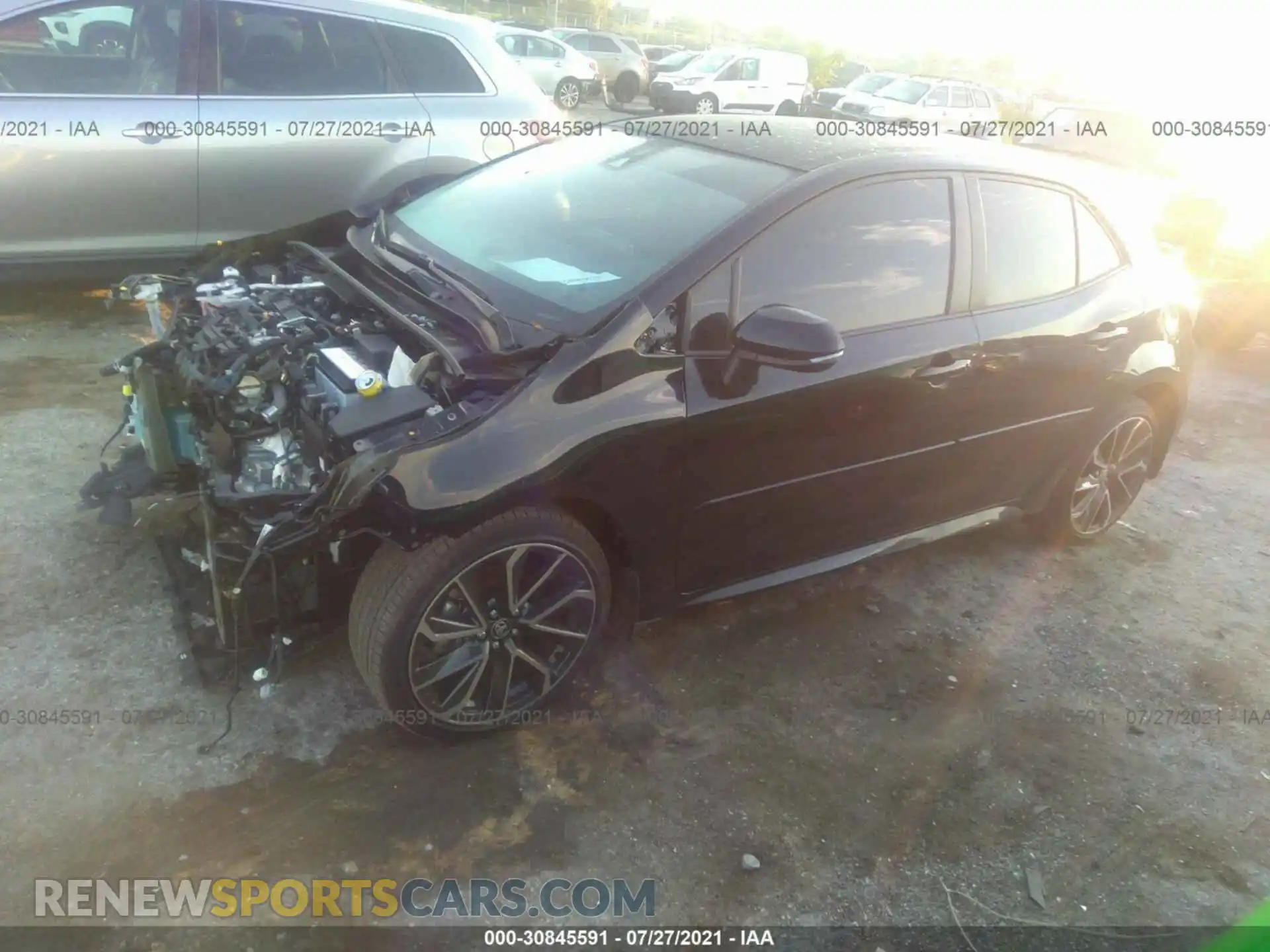 2 Photograph of a damaged car JTNA4MBE6M3123519 TOYOTA COROLLA HATCHBACK 2021