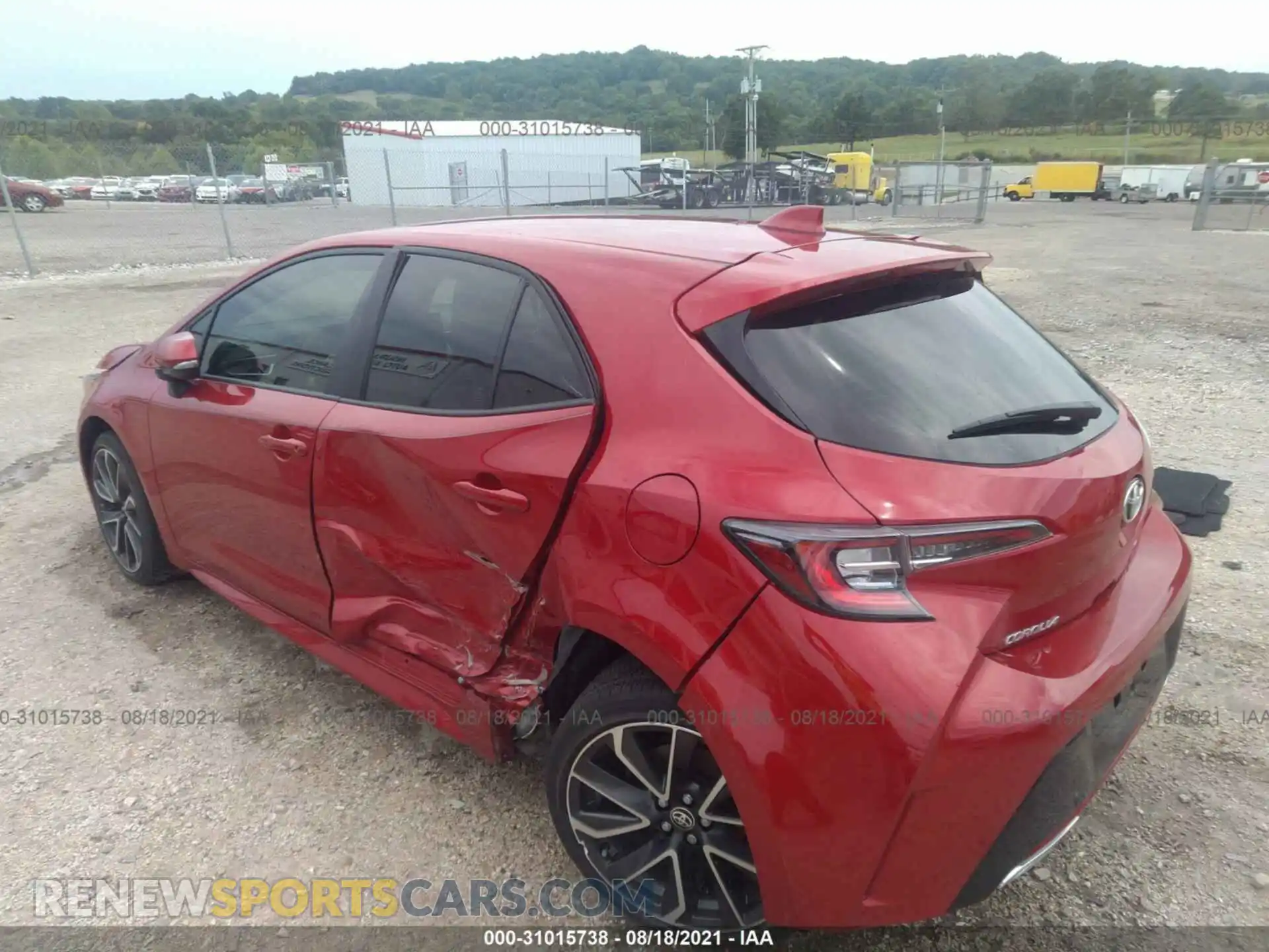 3 Photograph of a damaged car JTNA4MBEXM3121482 TOYOTA COROLLA HATCHBACK 2021
