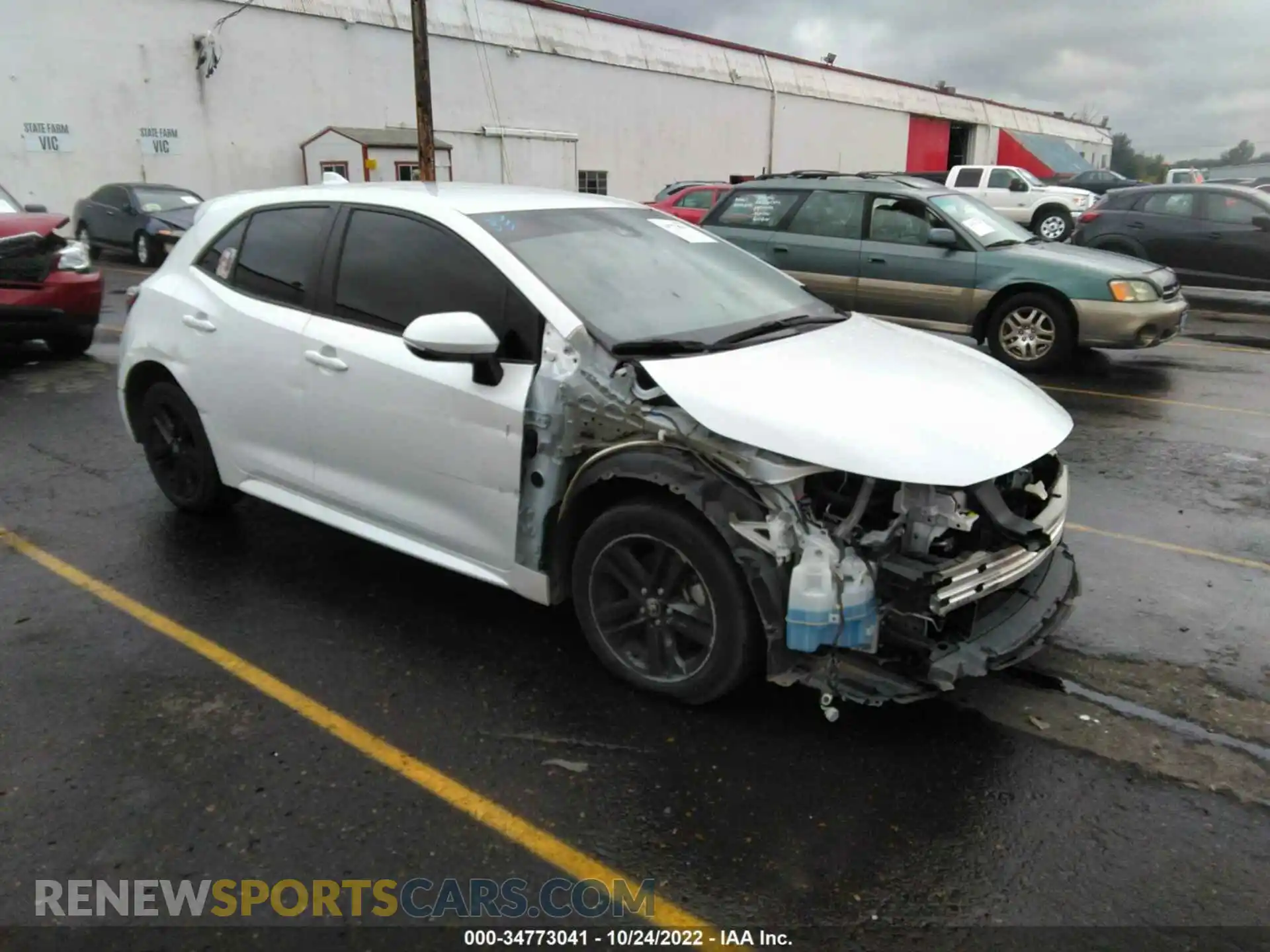 1 Photograph of a damaged car JTNB4MBE0M3112116 TOYOTA COROLLA HATCHBACK 2021