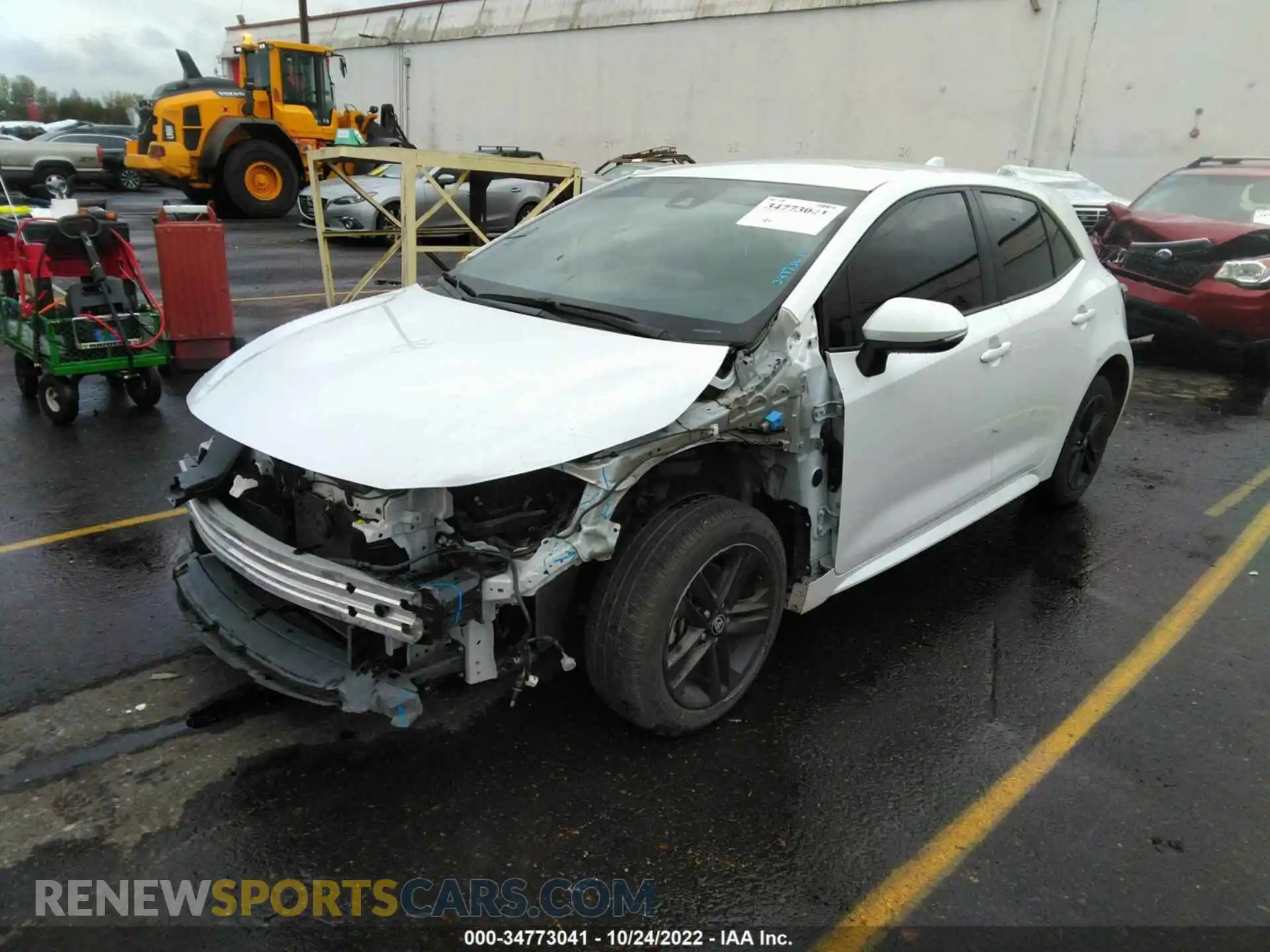 2 Photograph of a damaged car JTNB4MBE0M3112116 TOYOTA COROLLA HATCHBACK 2021