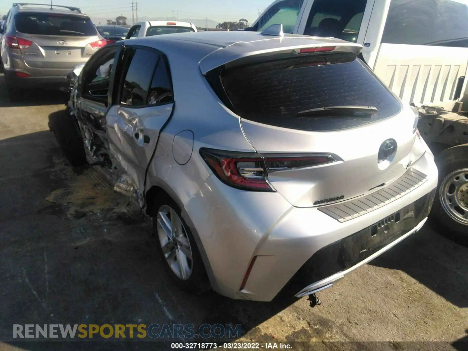 3 Photograph of a damaged car JTNB4MBE4M3128321 TOYOTA COROLLA HATCHBACK 2021
