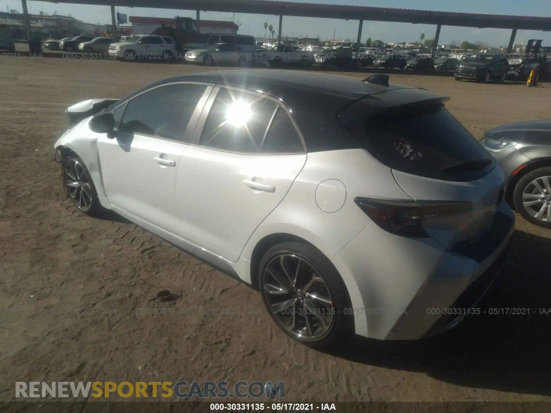 3 Photograph of a damaged car JTNC4MBE2M3121730 TOYOTA COROLLA HATCHBACK 2021