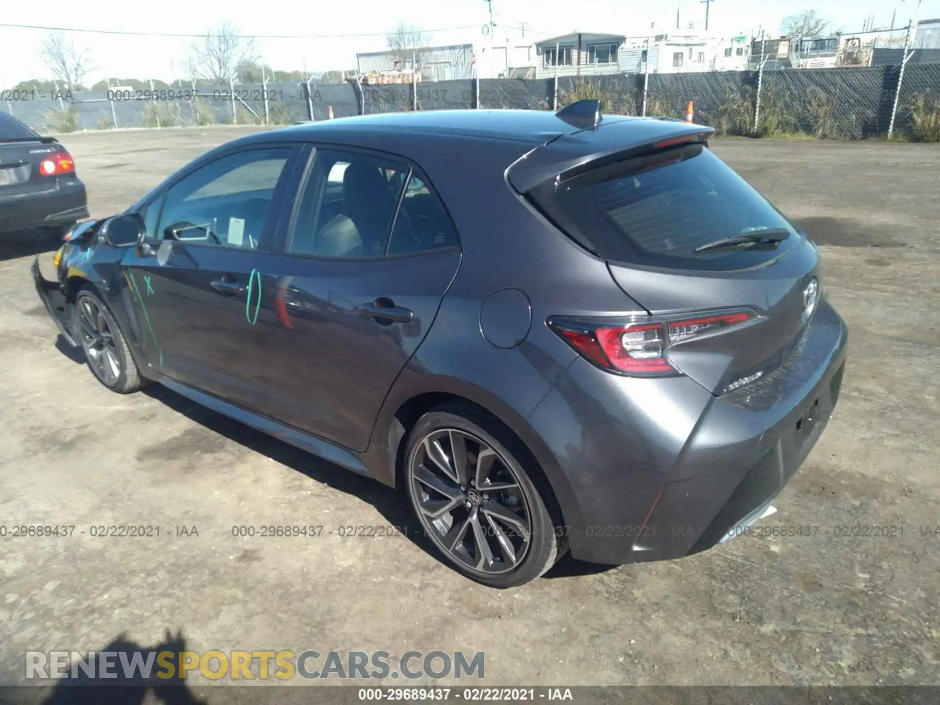 3 Photograph of a damaged car JTNC4MBE4M3113225 TOYOTA COROLLA HATCHBACK 2021