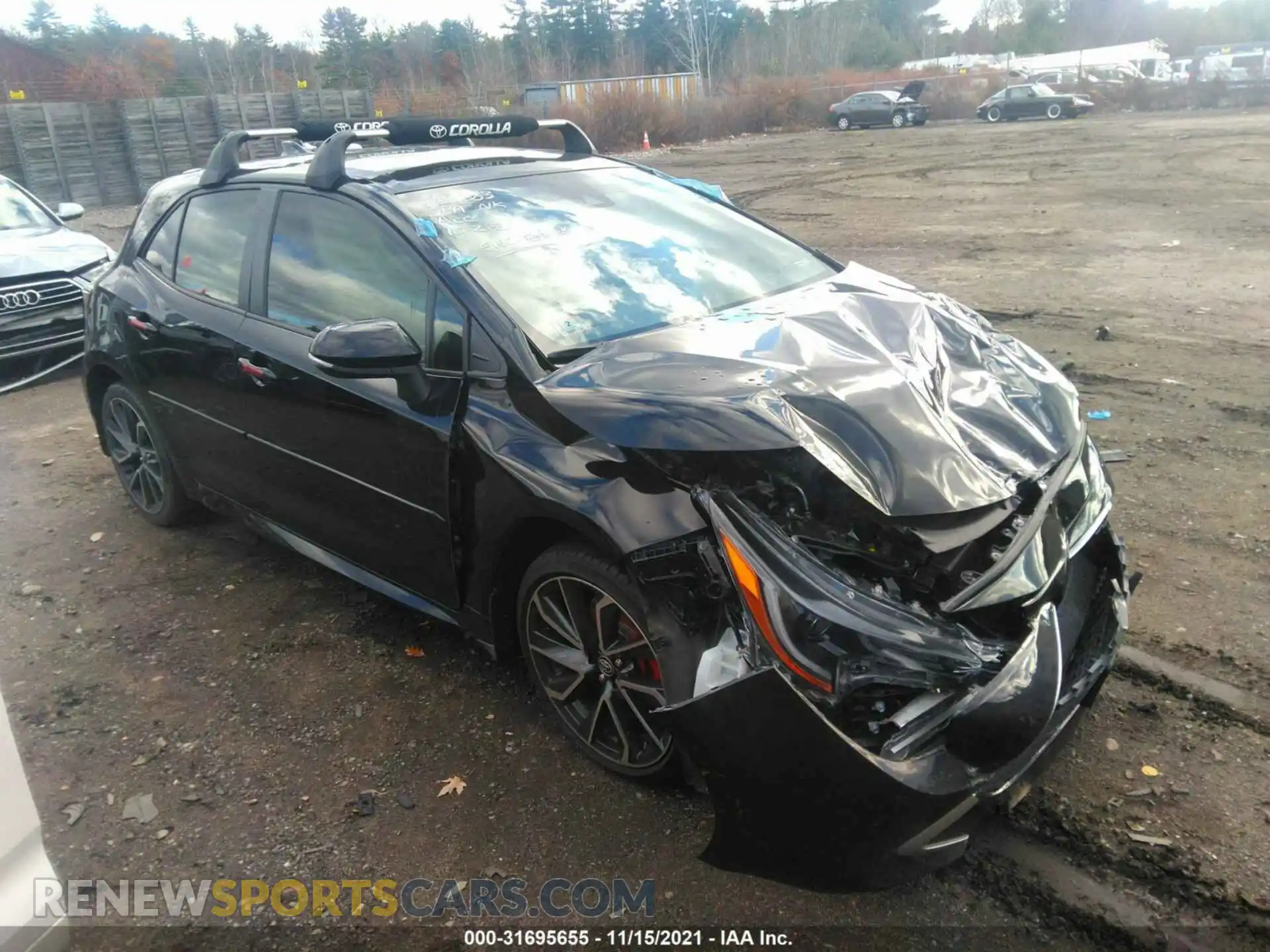 1 Photograph of a damaged car JTNC4MBE7M3122386 TOYOTA COROLLA HATCHBACK 2021