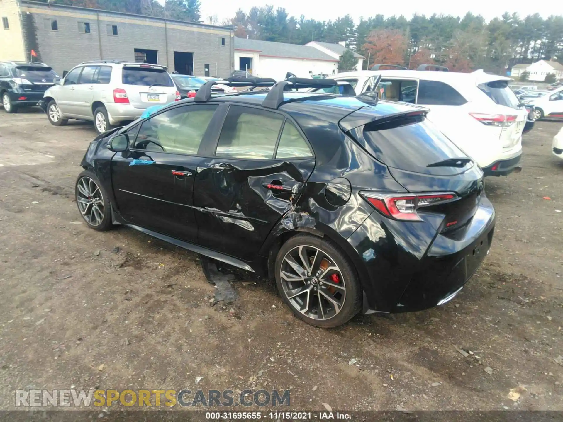 3 Photograph of a damaged car JTNC4MBE7M3122386 TOYOTA COROLLA HATCHBACK 2021