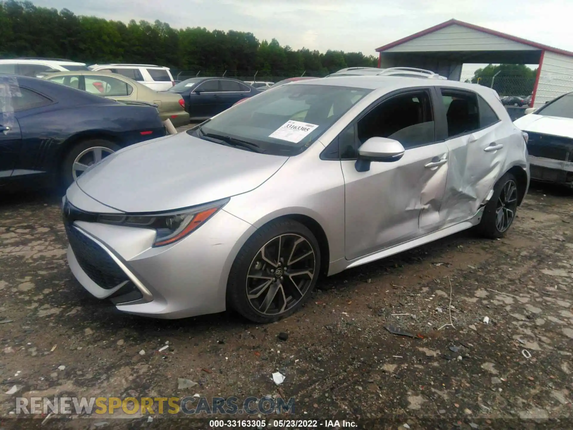 2 Photograph of a damaged car JTNC4MBEXM3140137 TOYOTA COROLLA HATCHBACK 2021