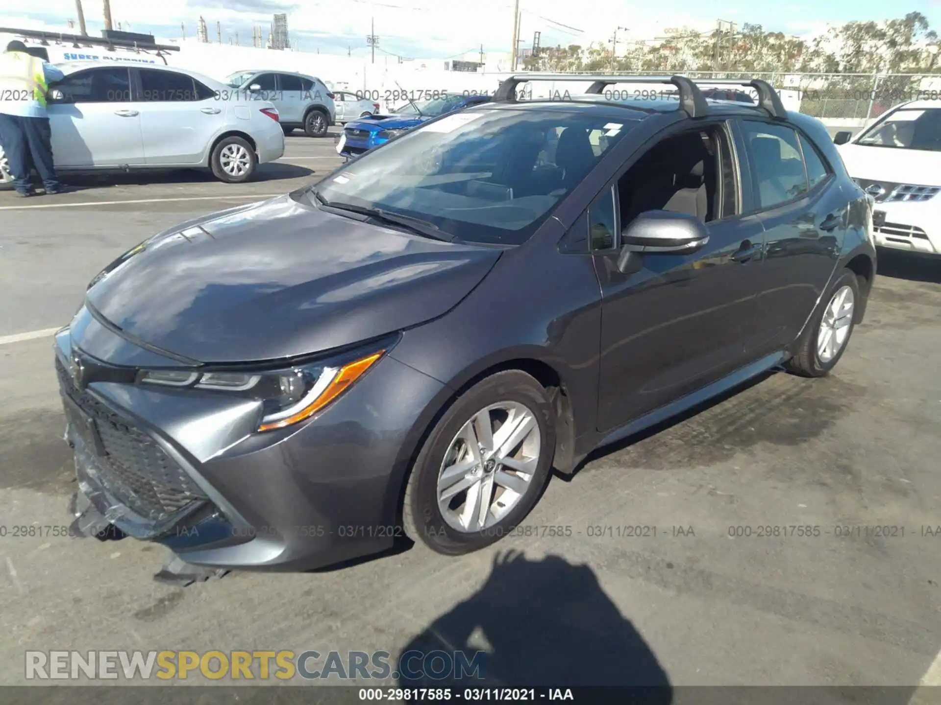 2 Photograph of a damaged car JTND4MBE0M3109760 TOYOTA COROLLA HATCHBACK 2021