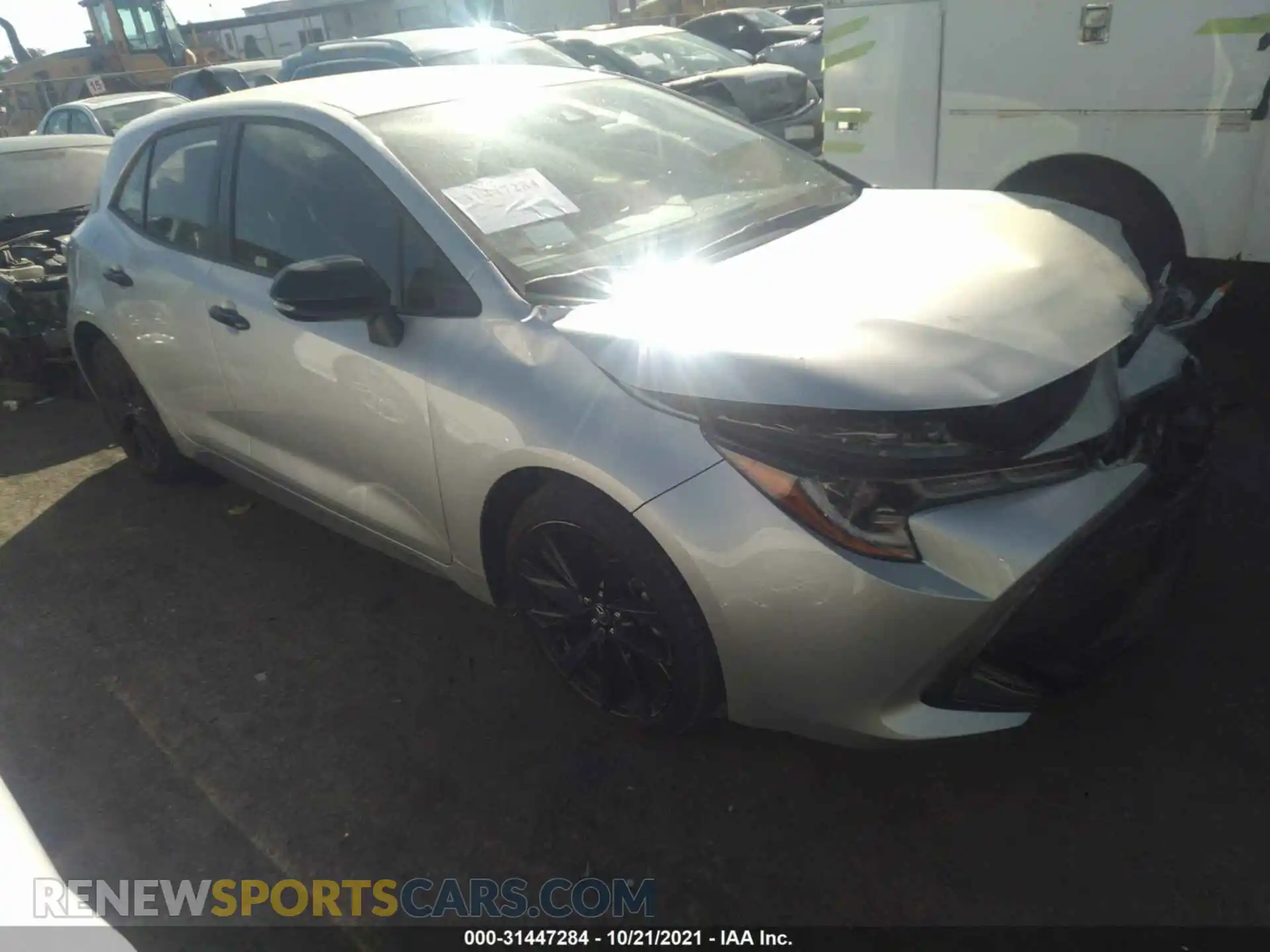 1 Photograph of a damaged car JTND4MBE1M3132383 TOYOTA COROLLA HATCHBACK 2021