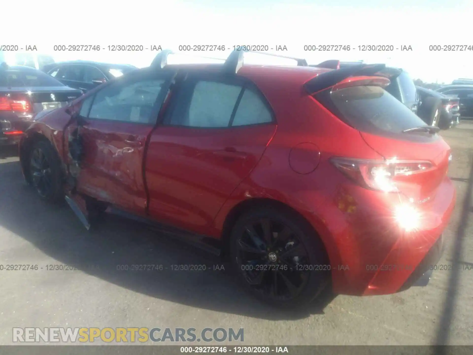 3 Photograph of a damaged car JTND4MBE3M3110207 TOYOTA COROLLA HATCHBACK 2021