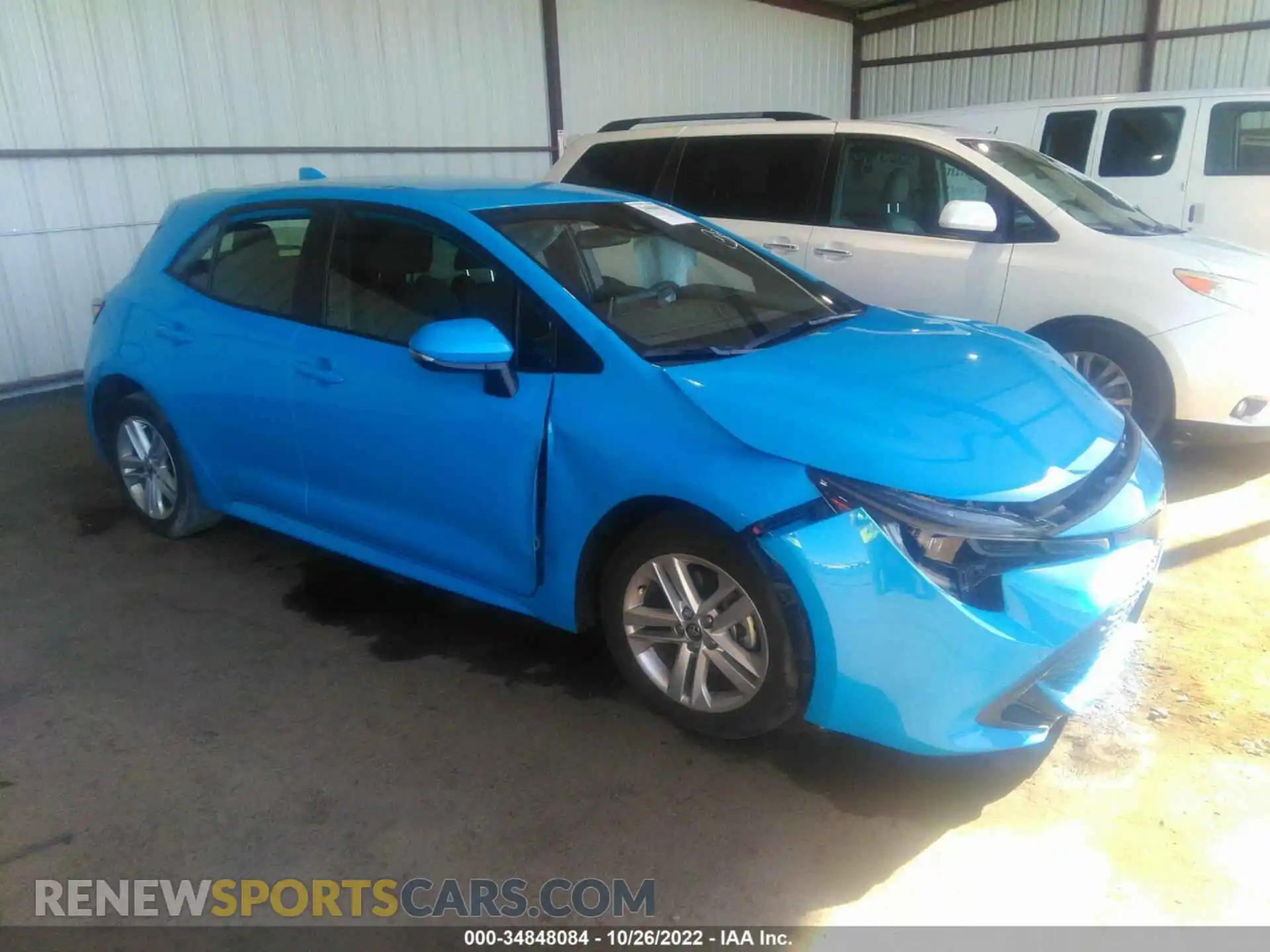 1 Photograph of a damaged car JTND4MBE3M3139271 TOYOTA COROLLA HATCHBACK 2021