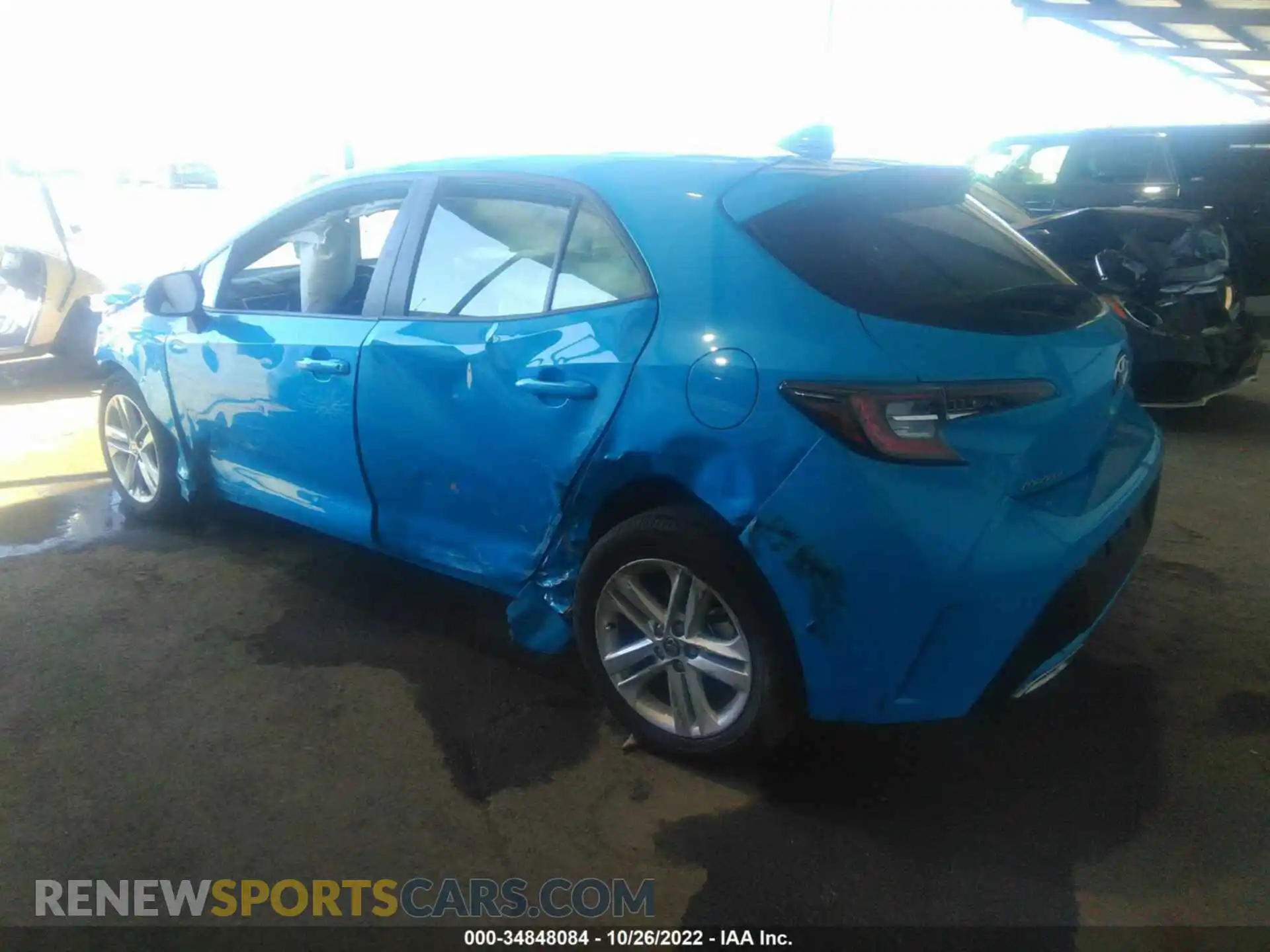 3 Photograph of a damaged car JTND4MBE3M3139271 TOYOTA COROLLA HATCHBACK 2021