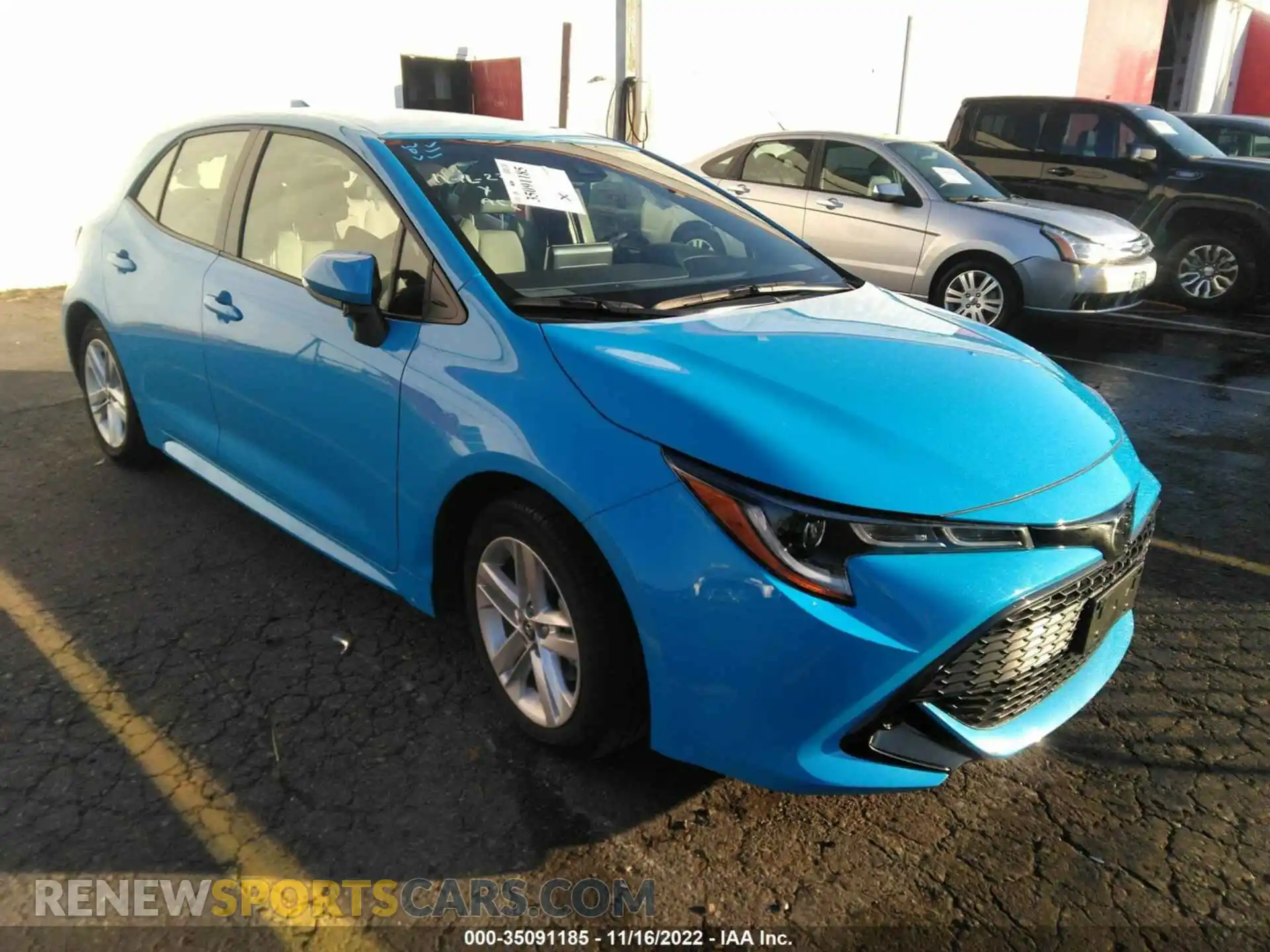 1 Photograph of a damaged car JTND4MBE4M3135892 TOYOTA COROLLA HATCHBACK 2021
