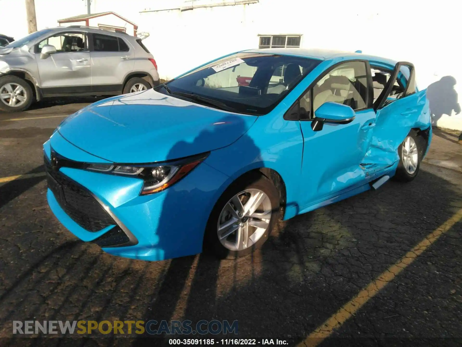 2 Photograph of a damaged car JTND4MBE4M3135892 TOYOTA COROLLA HATCHBACK 2021