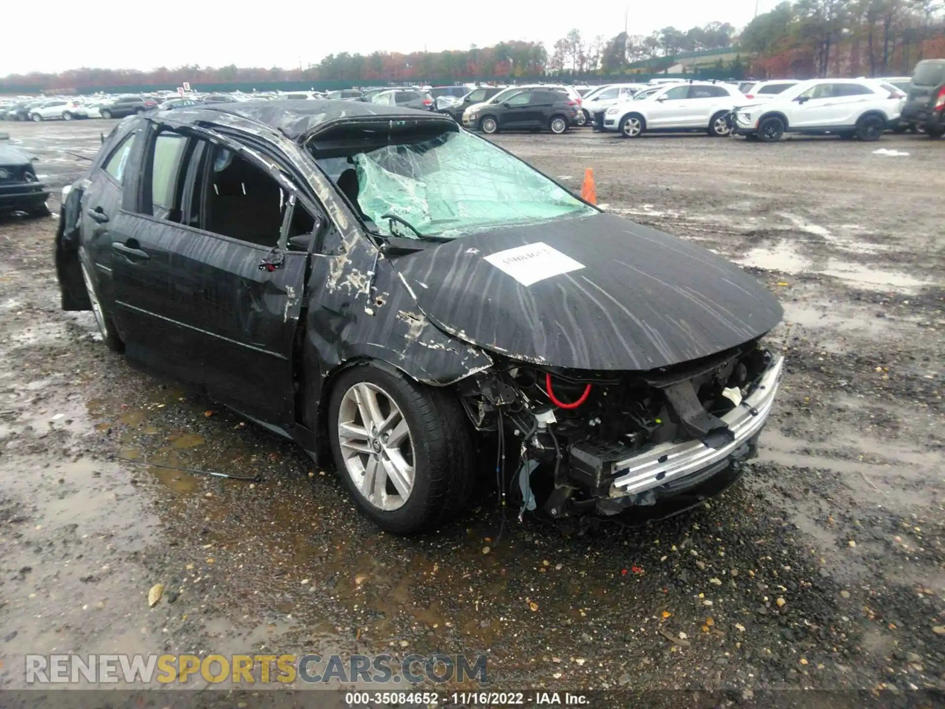 1 Photograph of a damaged car JTND4MBE6M3128197 TOYOTA COROLLA HATCHBACK 2021