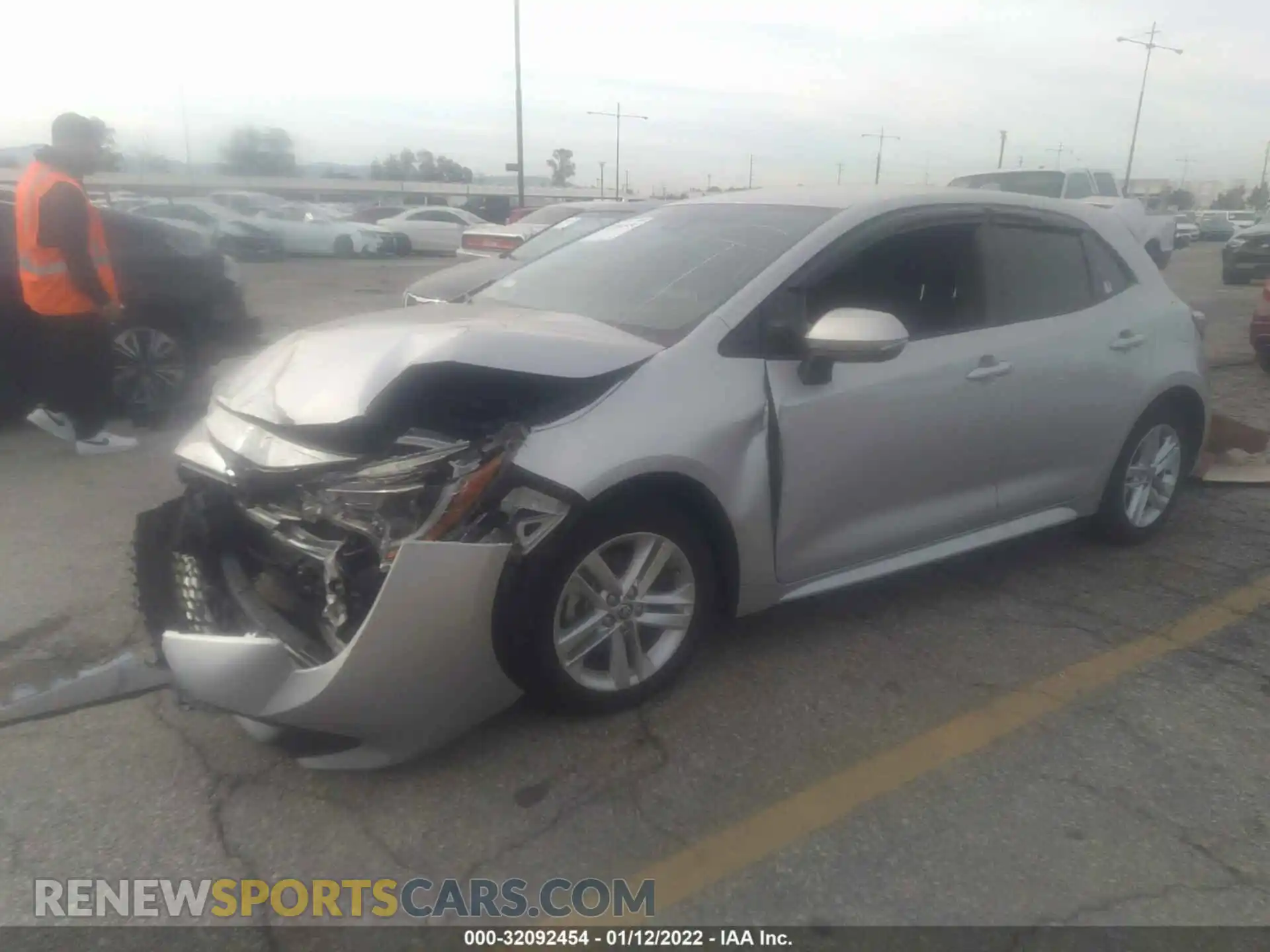 2 Photograph of a damaged car JTND4MBE7M3108198 TOYOTA COROLLA HATCHBACK 2021