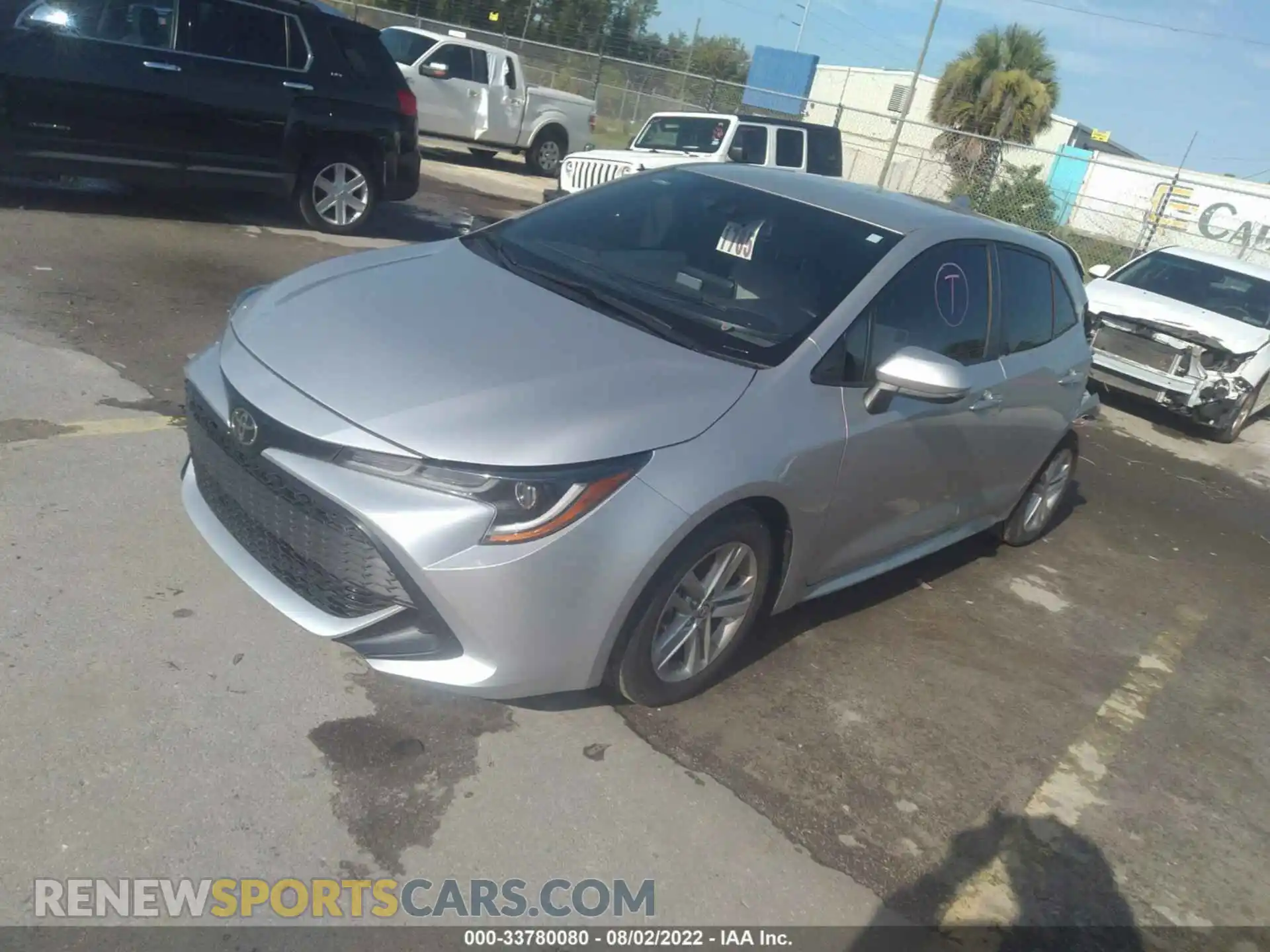 2 Photograph of a damaged car JTND4MBE7M3113496 TOYOTA COROLLA HATCHBACK 2021