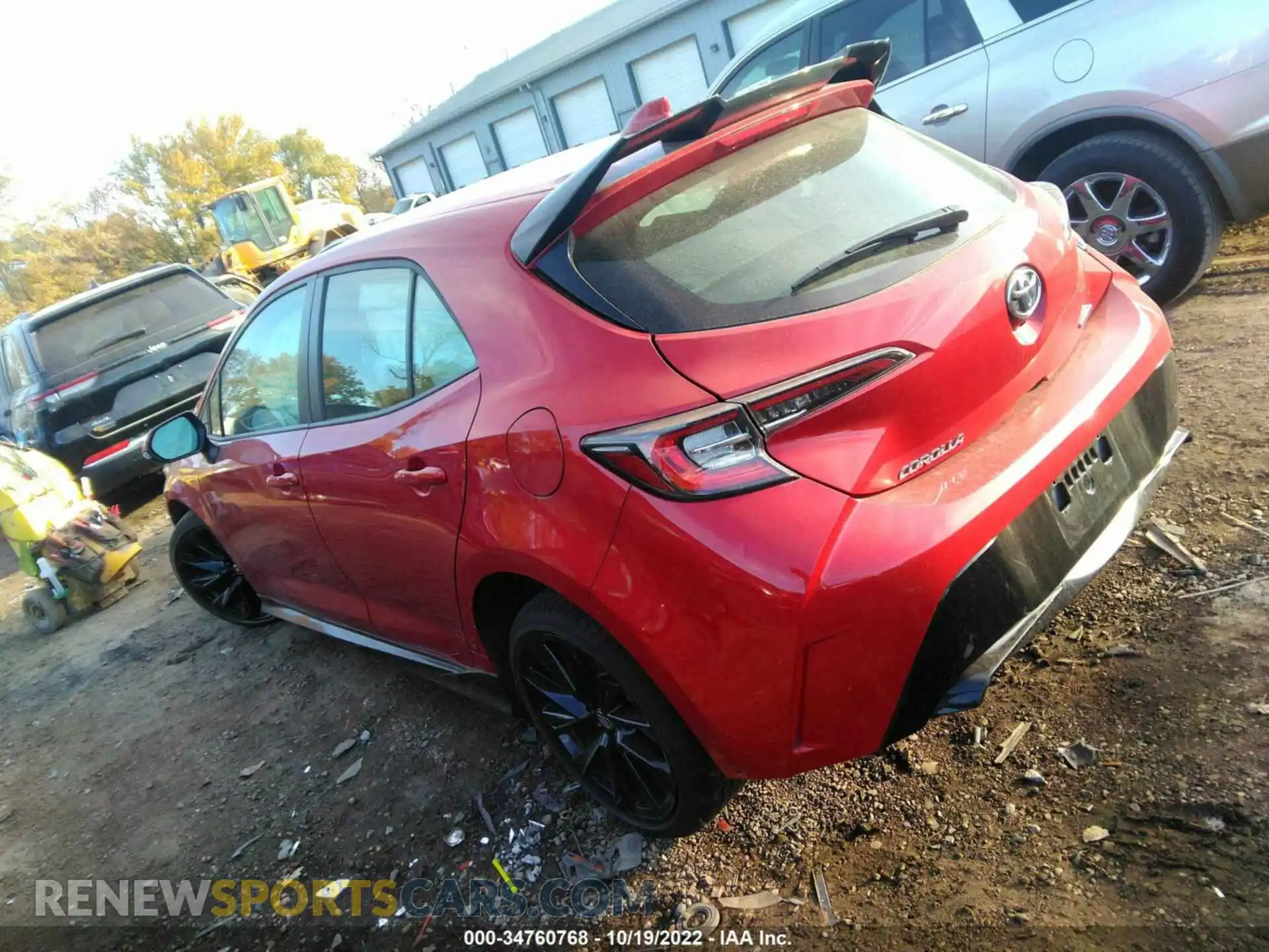 3 Photograph of a damaged car JTND4MBE8M3108520 TOYOTA COROLLA HATCHBACK 2021