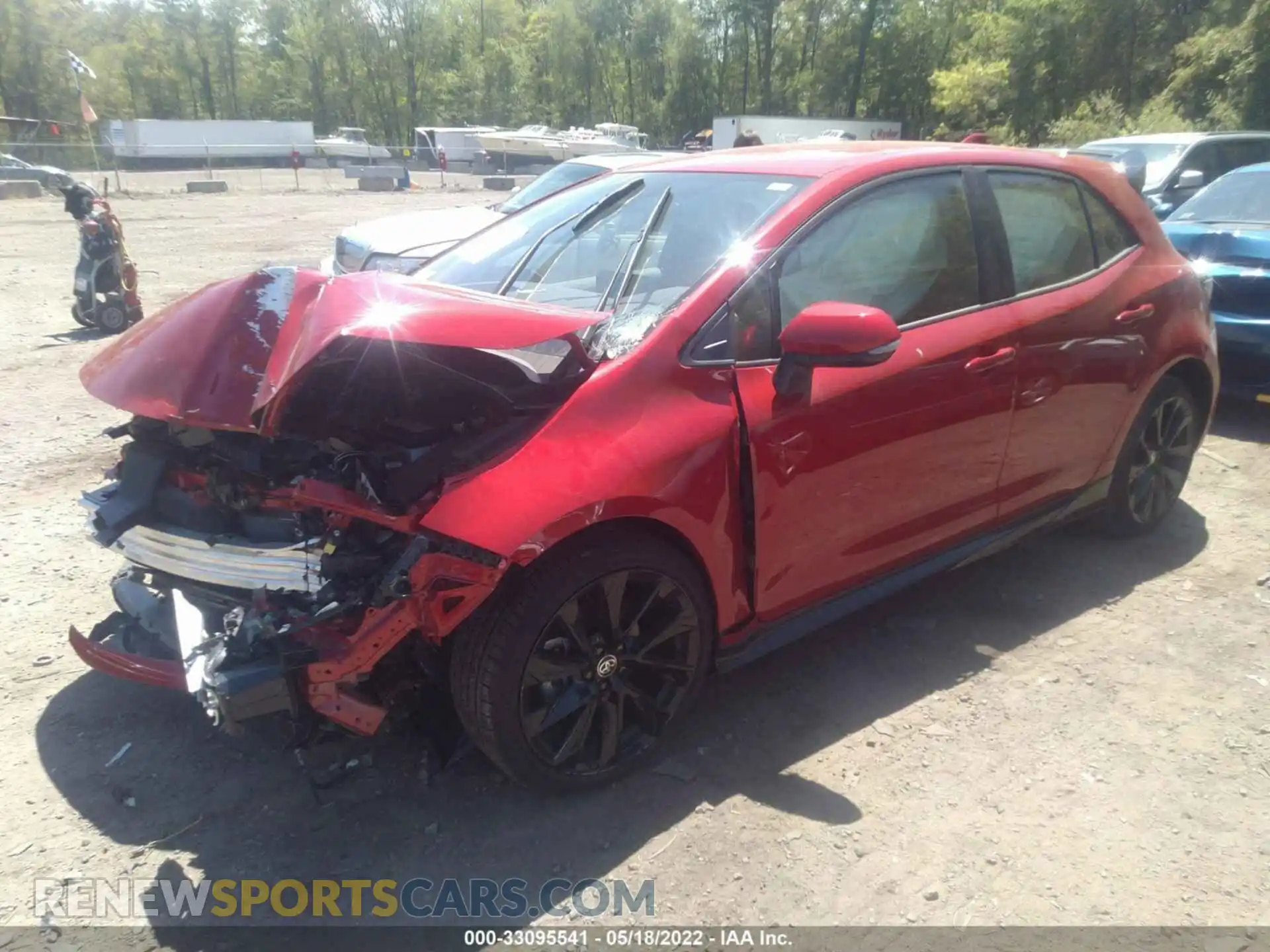 2 Photograph of a damaged car JTND4MBE8M3109182 TOYOTA COROLLA HATCHBACK 2021