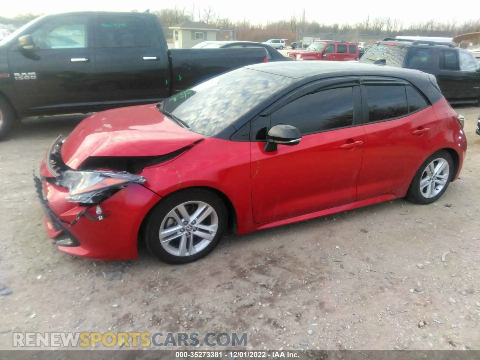 2 Photograph of a damaged car JTND4MBE8M3131845 TOYOTA COROLLA HATCHBACK 2021