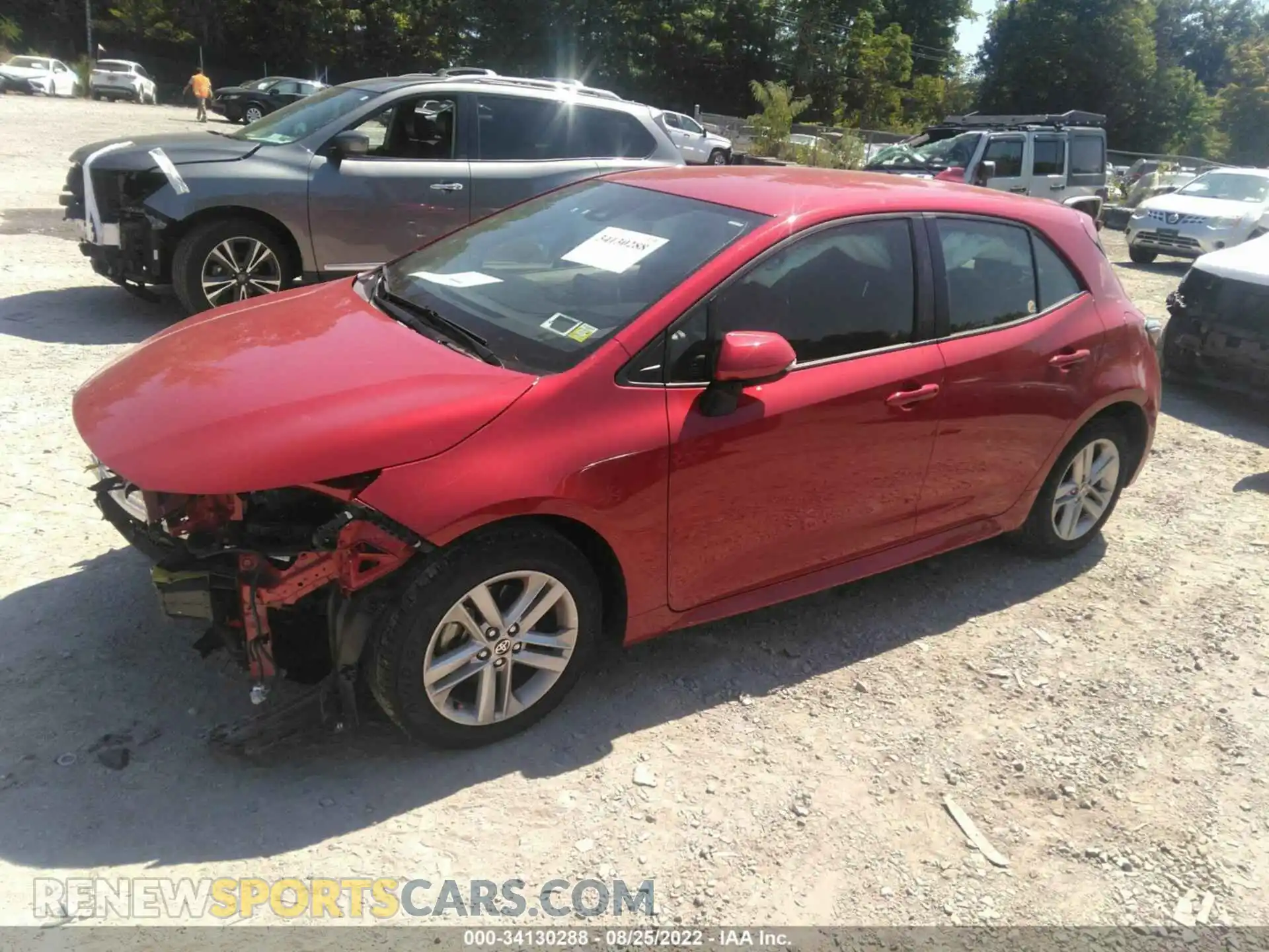 2 Photograph of a damaged car JTND4MBE9M3119770 TOYOTA COROLLA HATCHBACK 2021