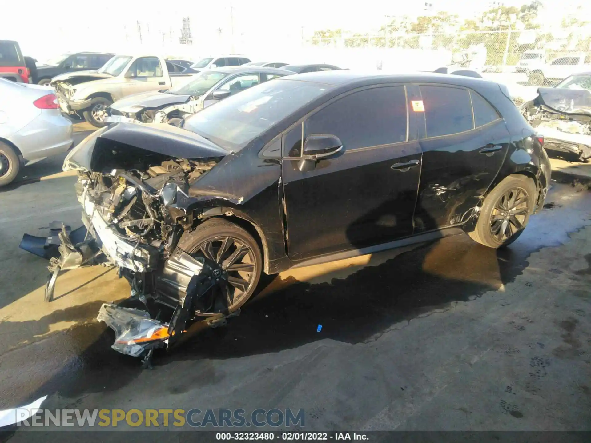 2 Photograph of a damaged car JTND4MBE9M3139159 TOYOTA COROLLA HATCHBACK 2021