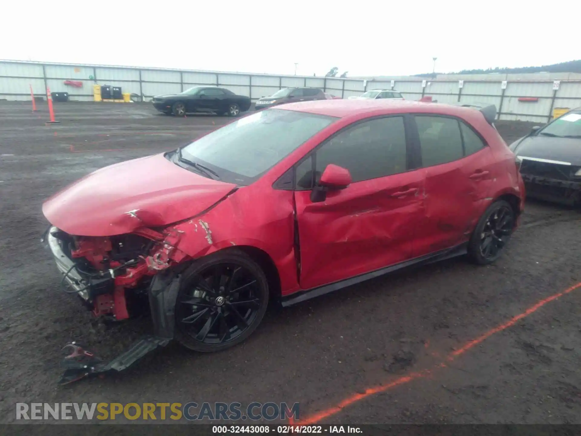 2 fotografías del automóvil dañado JTND4MBEXM3108356 TOYOTA COROLLA HATCHBACK 2021