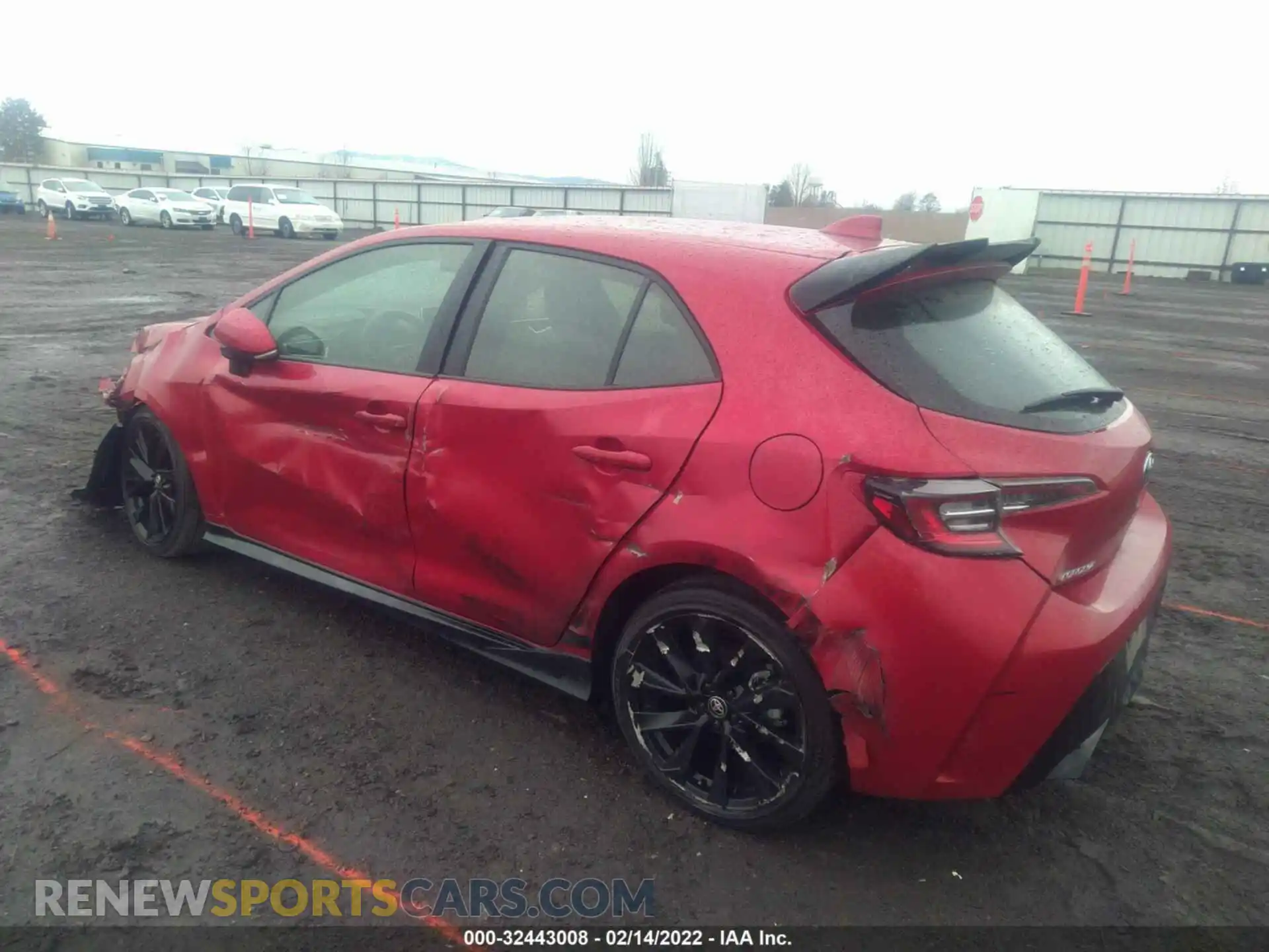 3 fotografías del automóvil dañado JTND4MBEXM3108356 TOYOTA COROLLA HATCHBACK 2021