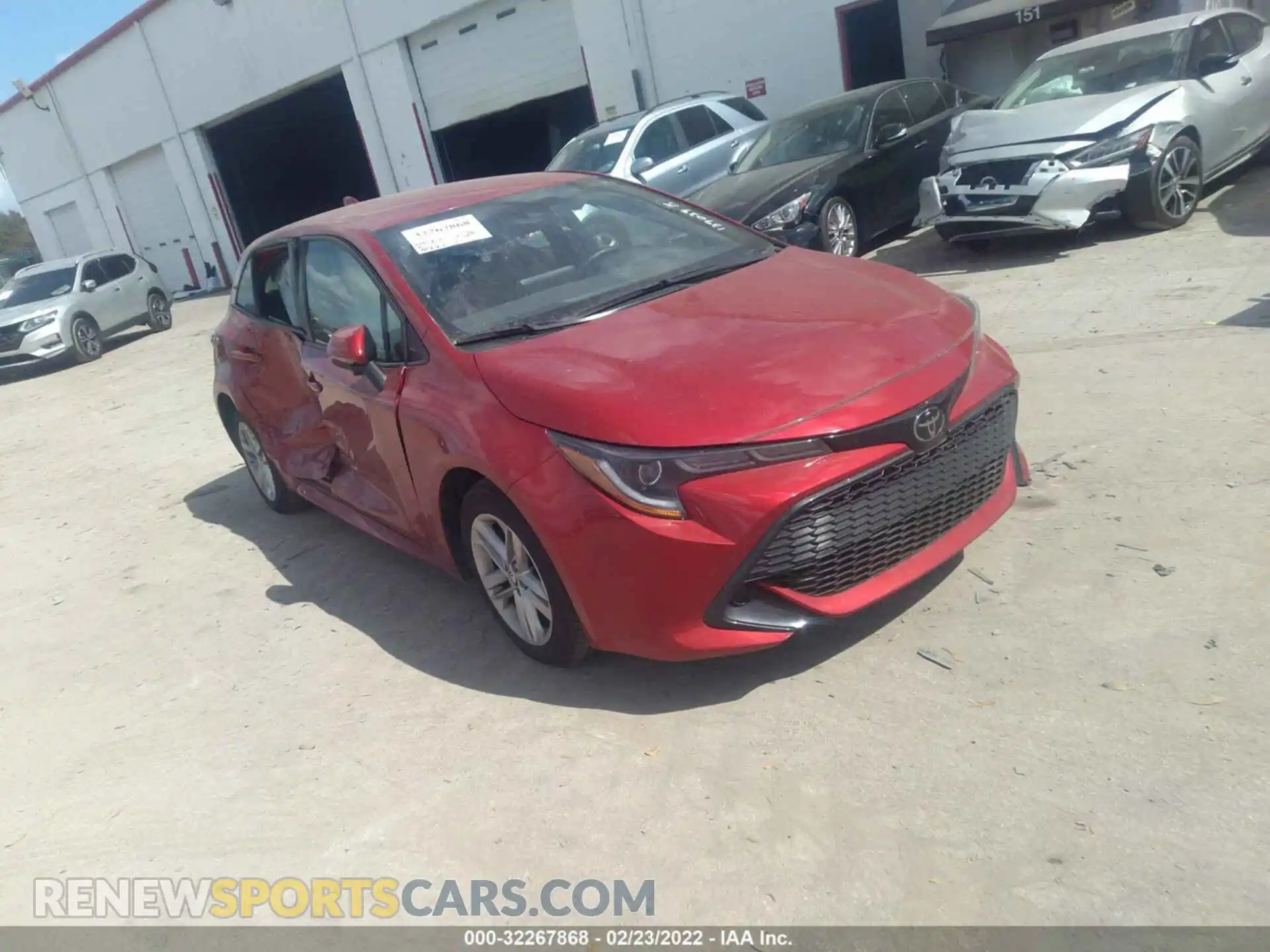 1 Photograph of a damaged car JTND4MBEXM3139039 TOYOTA COROLLA HATCHBACK 2021