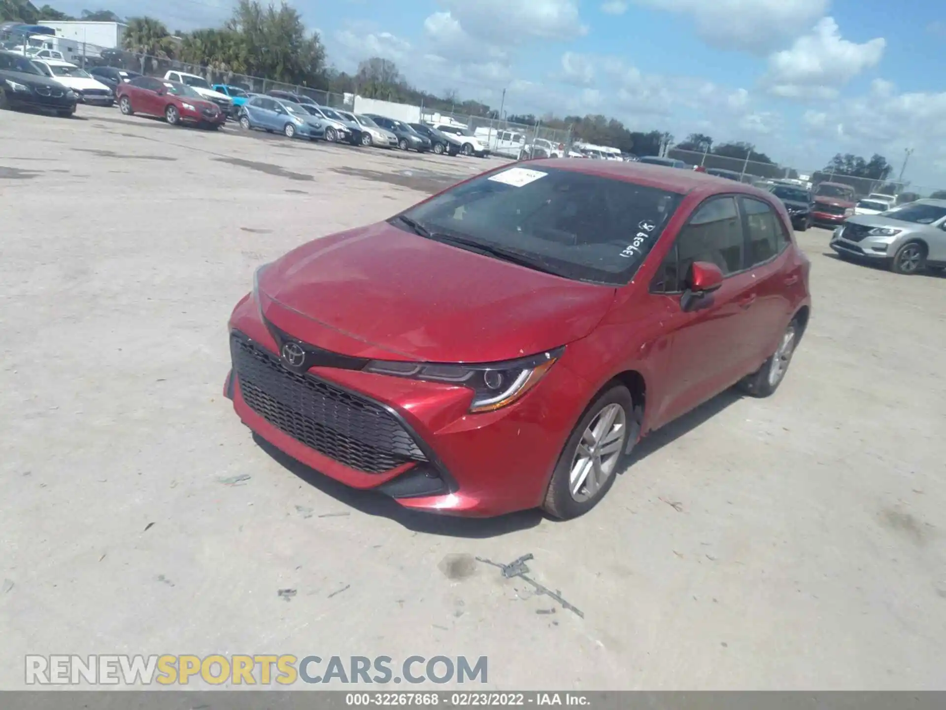 2 Photograph of a damaged car JTND4MBEXM3139039 TOYOTA COROLLA HATCHBACK 2021