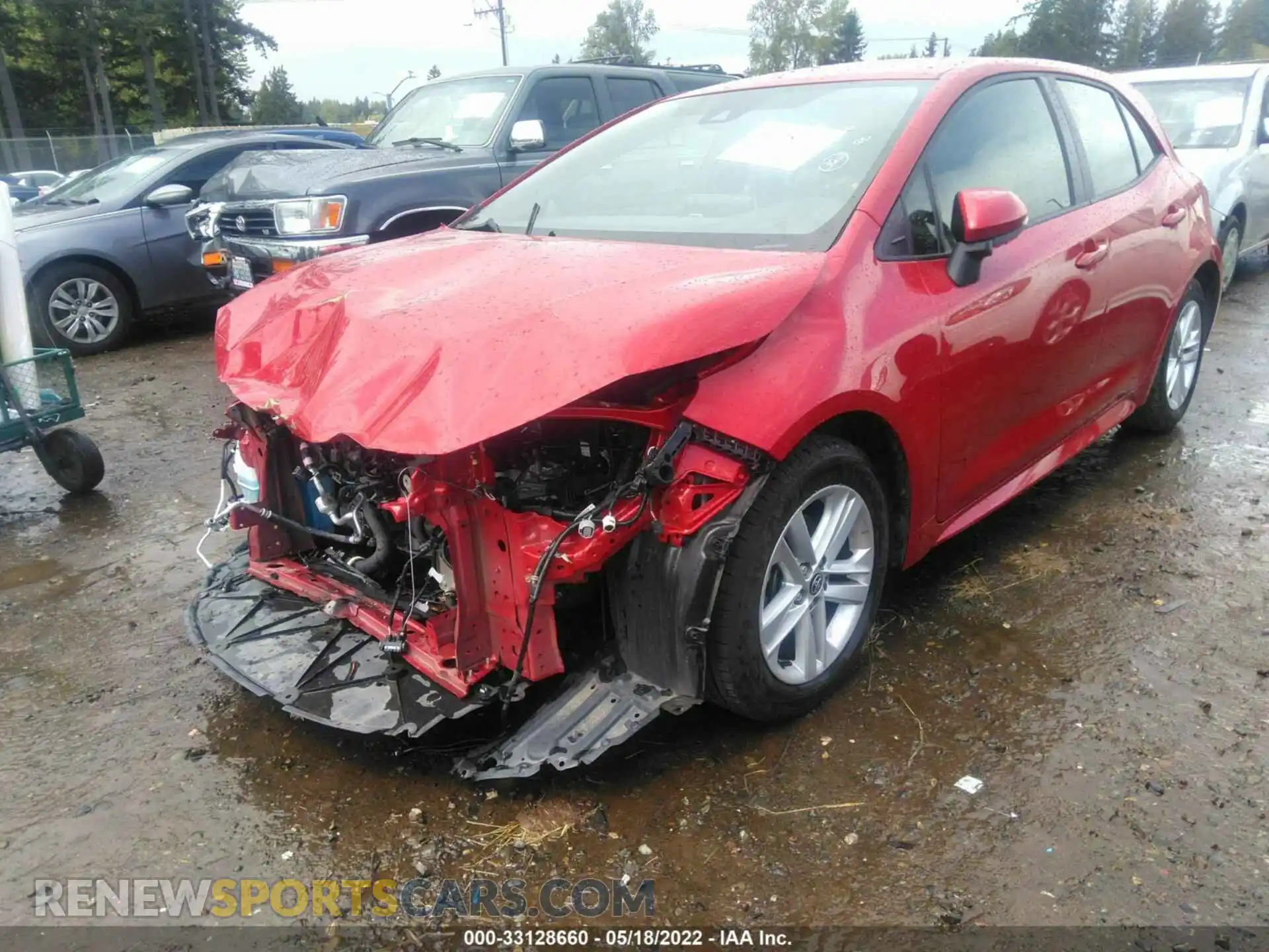 2 Photograph of a damaged car JTND4MBEXM3145388 TOYOTA COROLLA HATCHBACK 2021