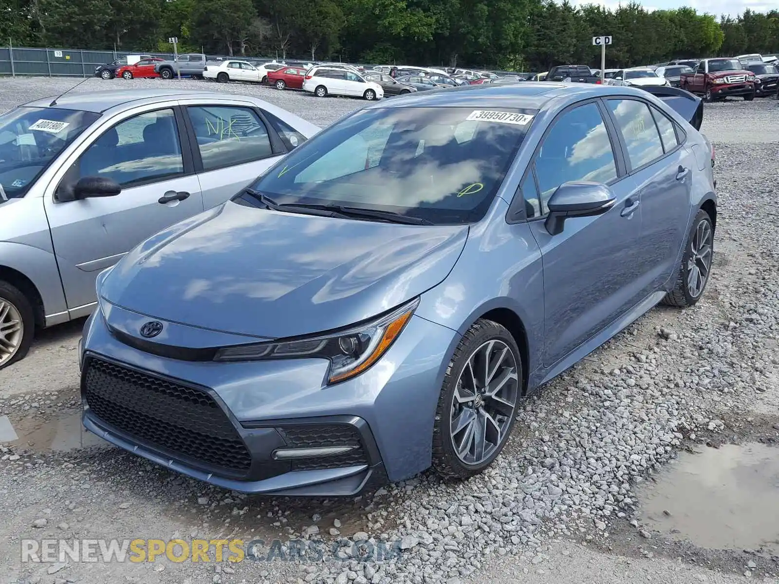 2 Photograph of a damaged car 5YFT4RCE8LP032153 TOYOTA COROLLA XS 2020