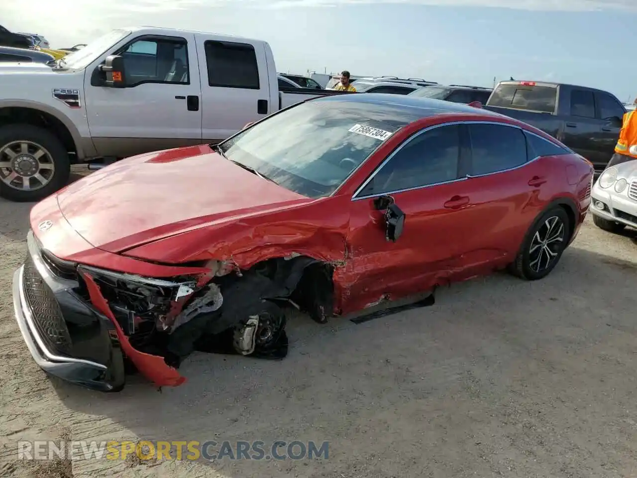 1 Photograph of a damaged car JTDAAAAFXP3015110 TOYOTA CROWN XLE 2023