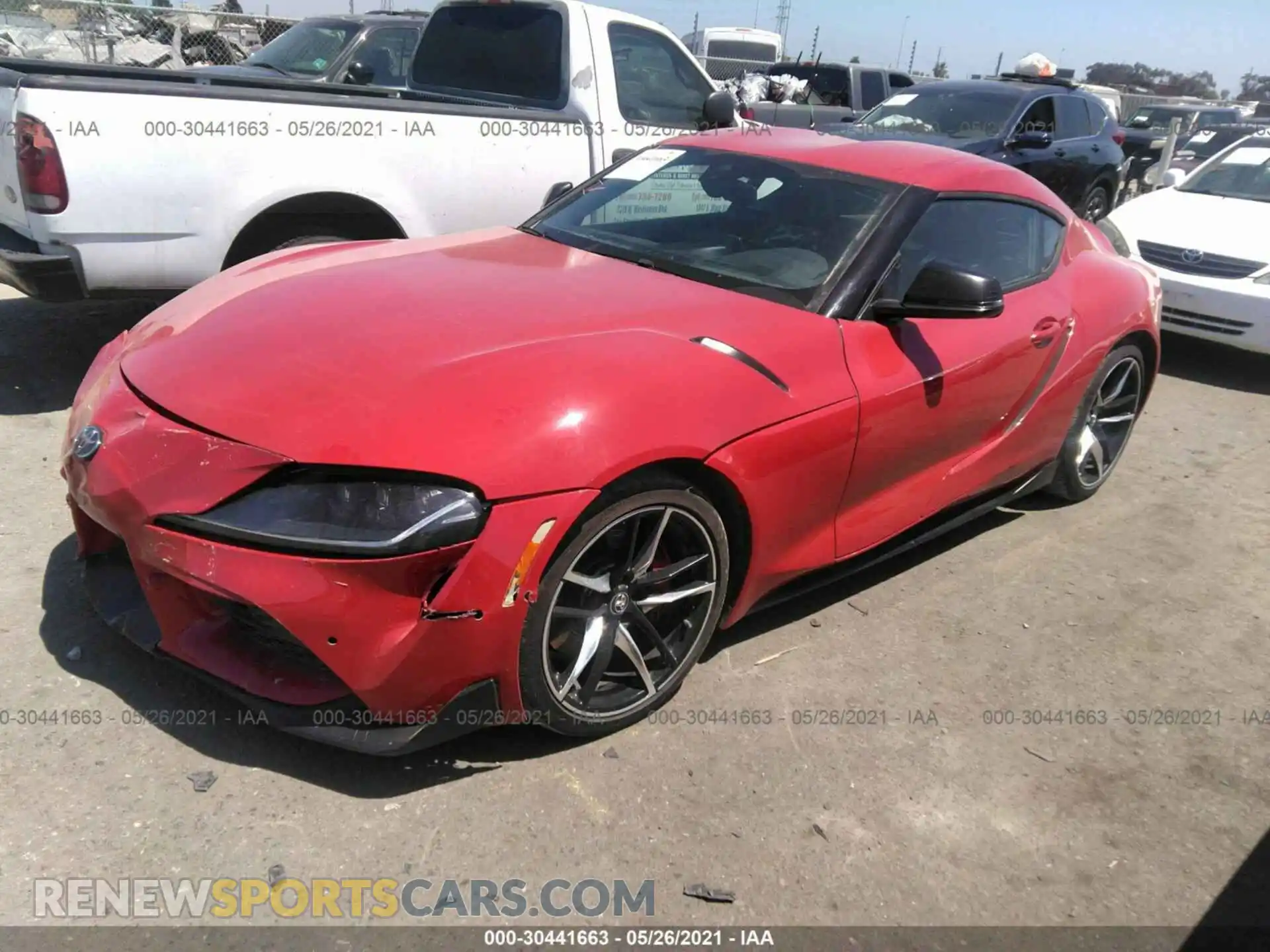 2 Photograph of a damaged car WZ1DB4C00LW030195 TOYOTA GR SUPRA 2020