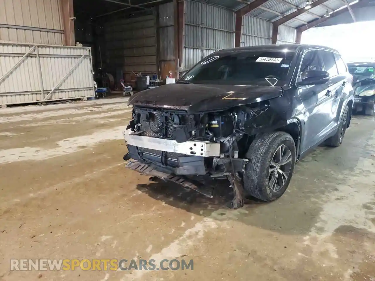 2 Photograph of a damaged car 5TDBZRFH0KS980149 TOYOTA HIGHLANDER 2019