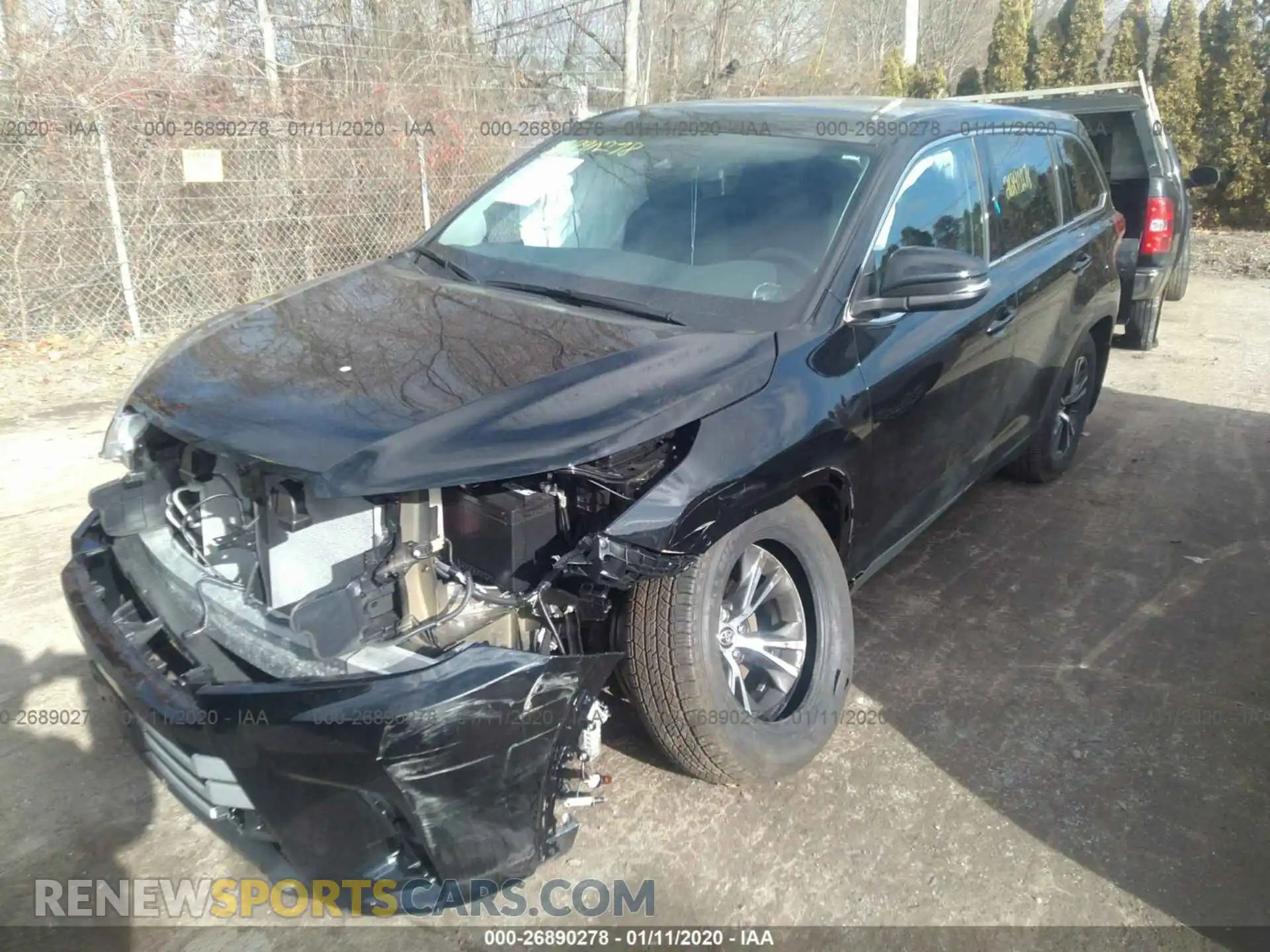 2 Photograph of a damaged car 5TDBZRFH2KS744859 TOYOTA HIGHLANDER 2019