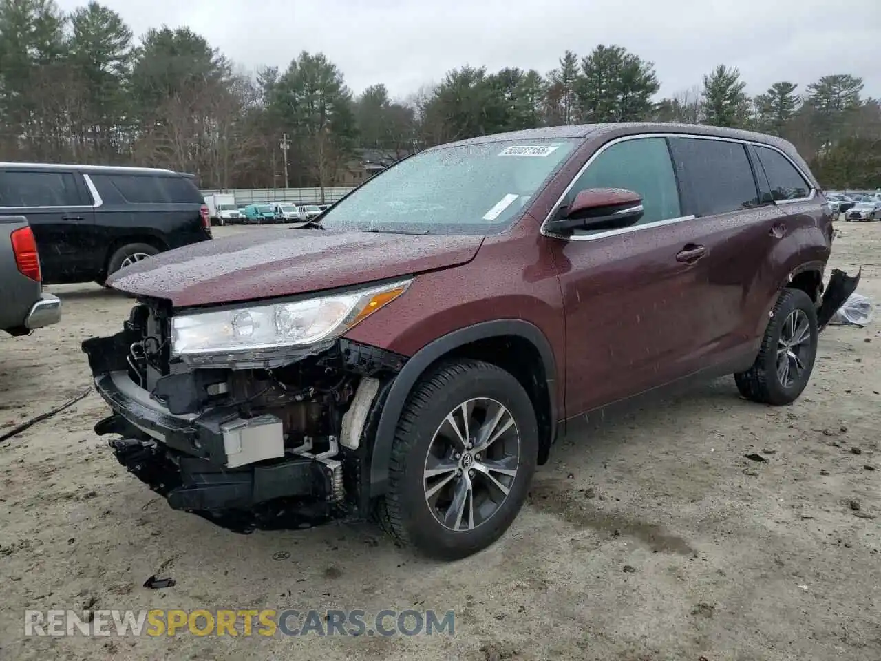 1 Photograph of a damaged car 5TDBZRFH4KS711202 TOYOTA HIGHLANDER 2019