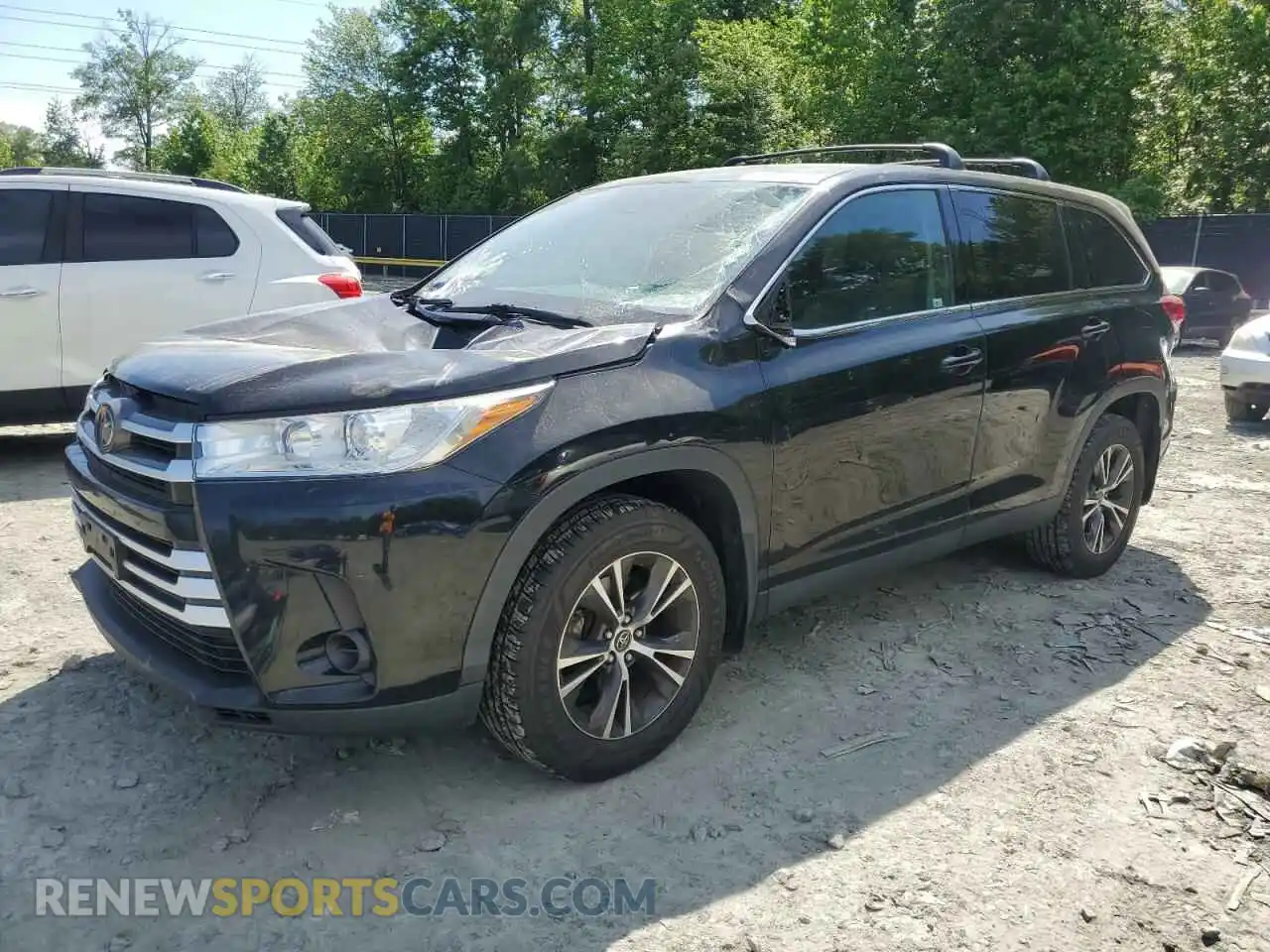1 Photograph of a damaged car 5TDBZRFH4KS921850 TOYOTA HIGHLANDER 2019