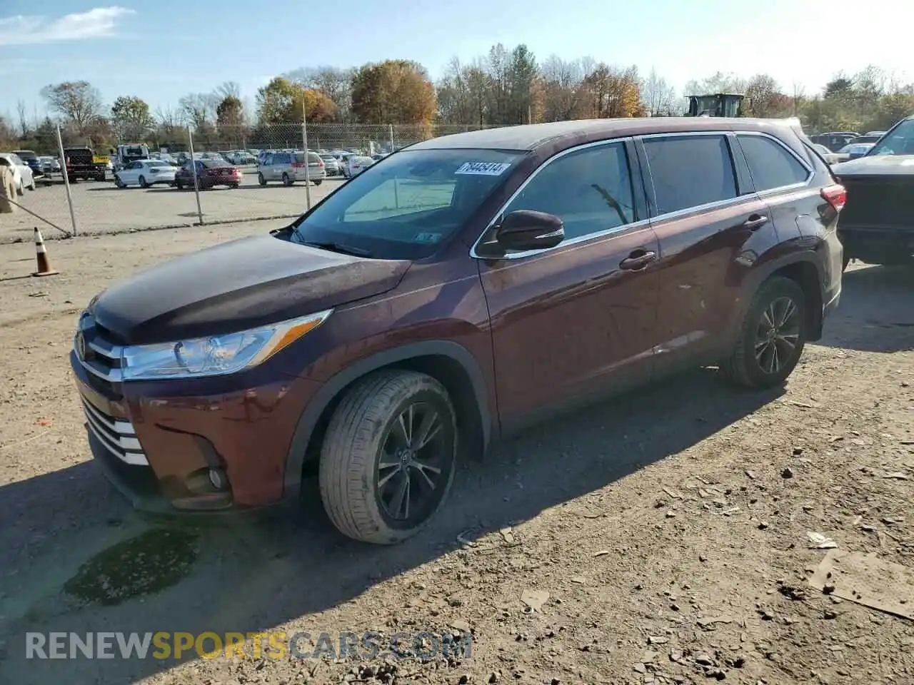 1 fotografías del automóvil dañado 5TDBZRFH6KS930243 TOYOTA HIGHLANDER 2019