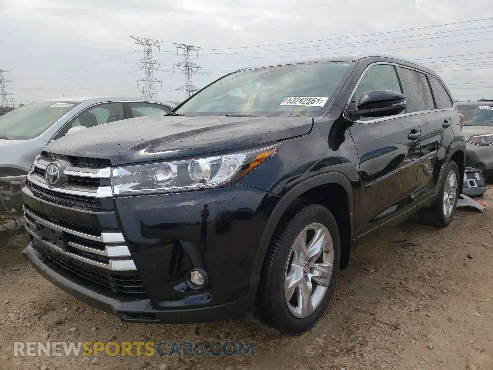 2 Photograph of a damaged car 5TDDZRFH8KS734152 TOYOTA HIGHLANDER 2019